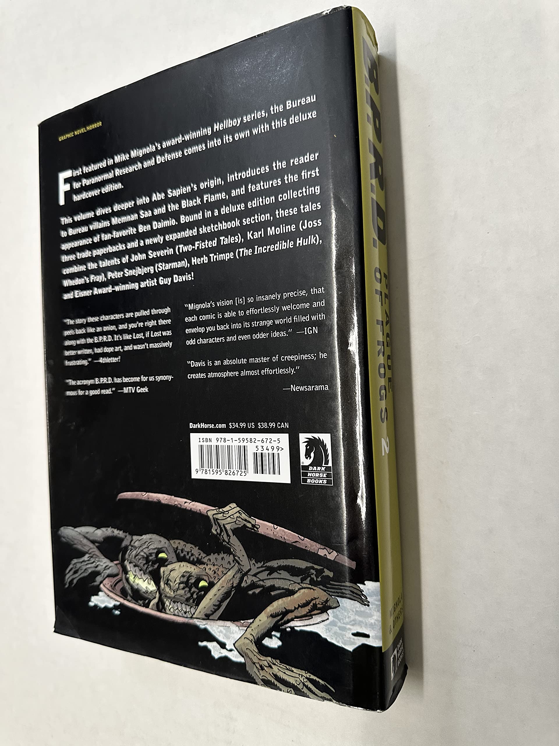 B.P.R.D.: Plague of Frogs Hardcover Collection Volume 2,Used