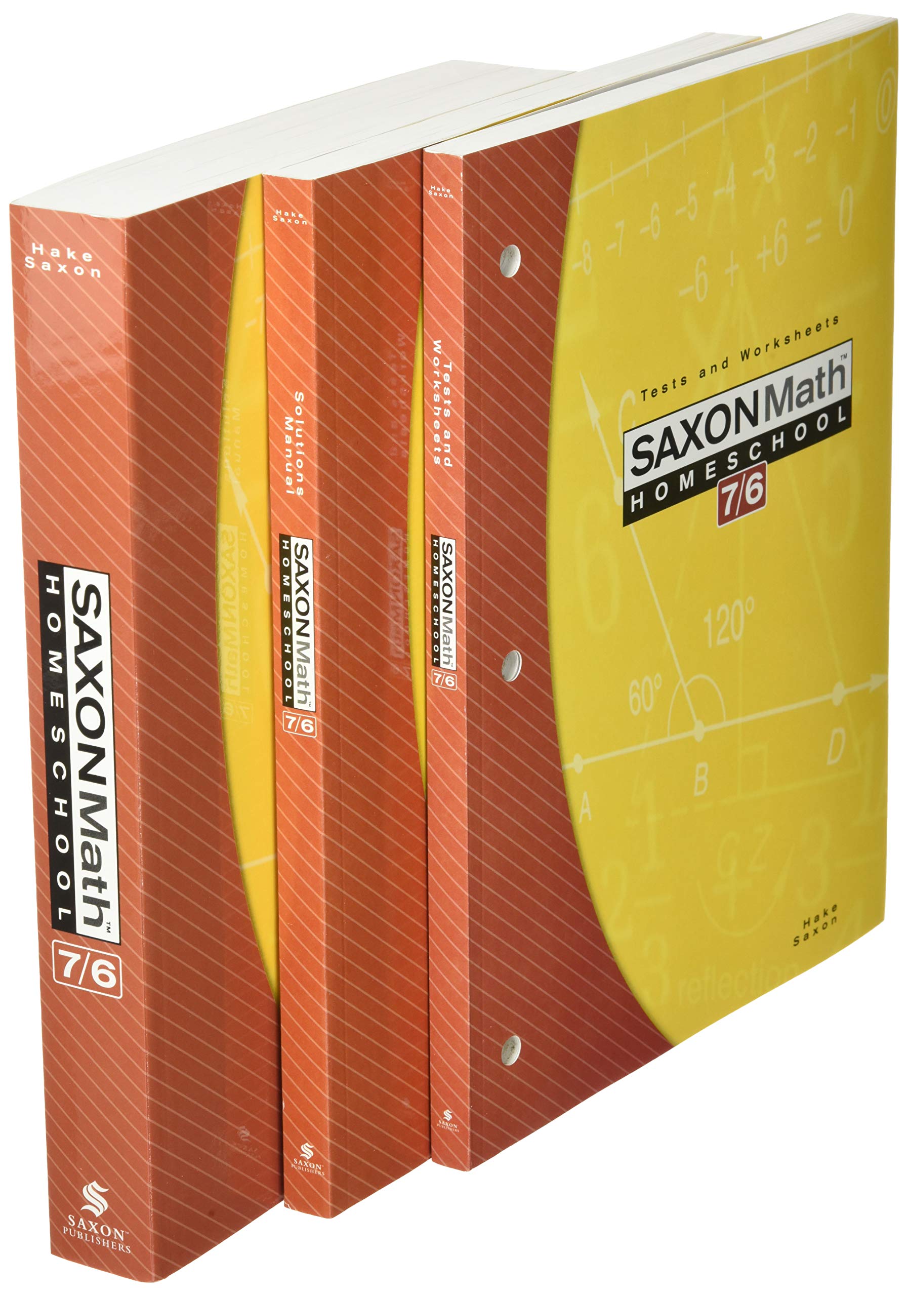 Saxon Math Homeschool: 7/6 (Saxon Math 7/6 Homeschool),Used