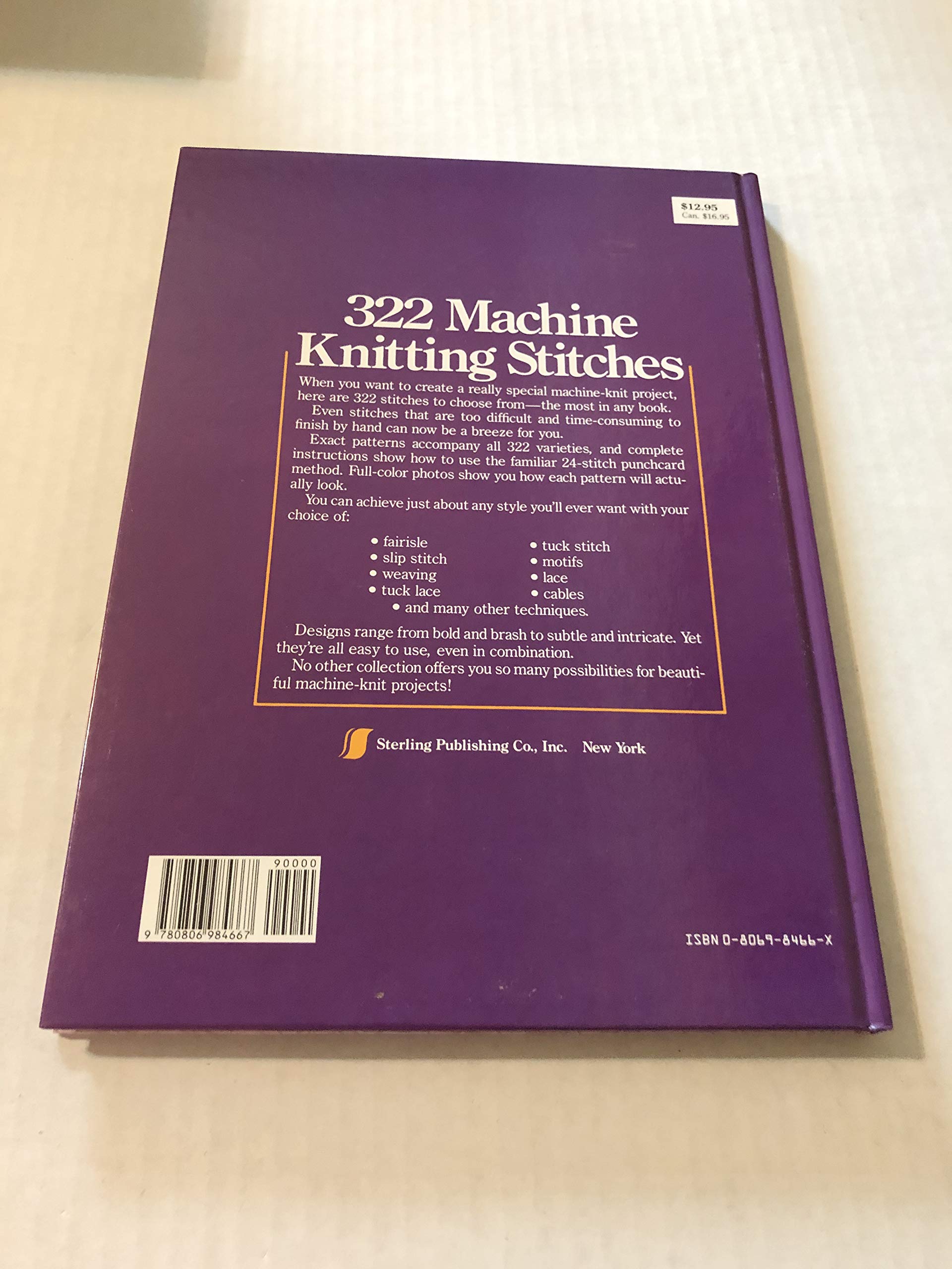 322 Machine Knitting Stitches,New