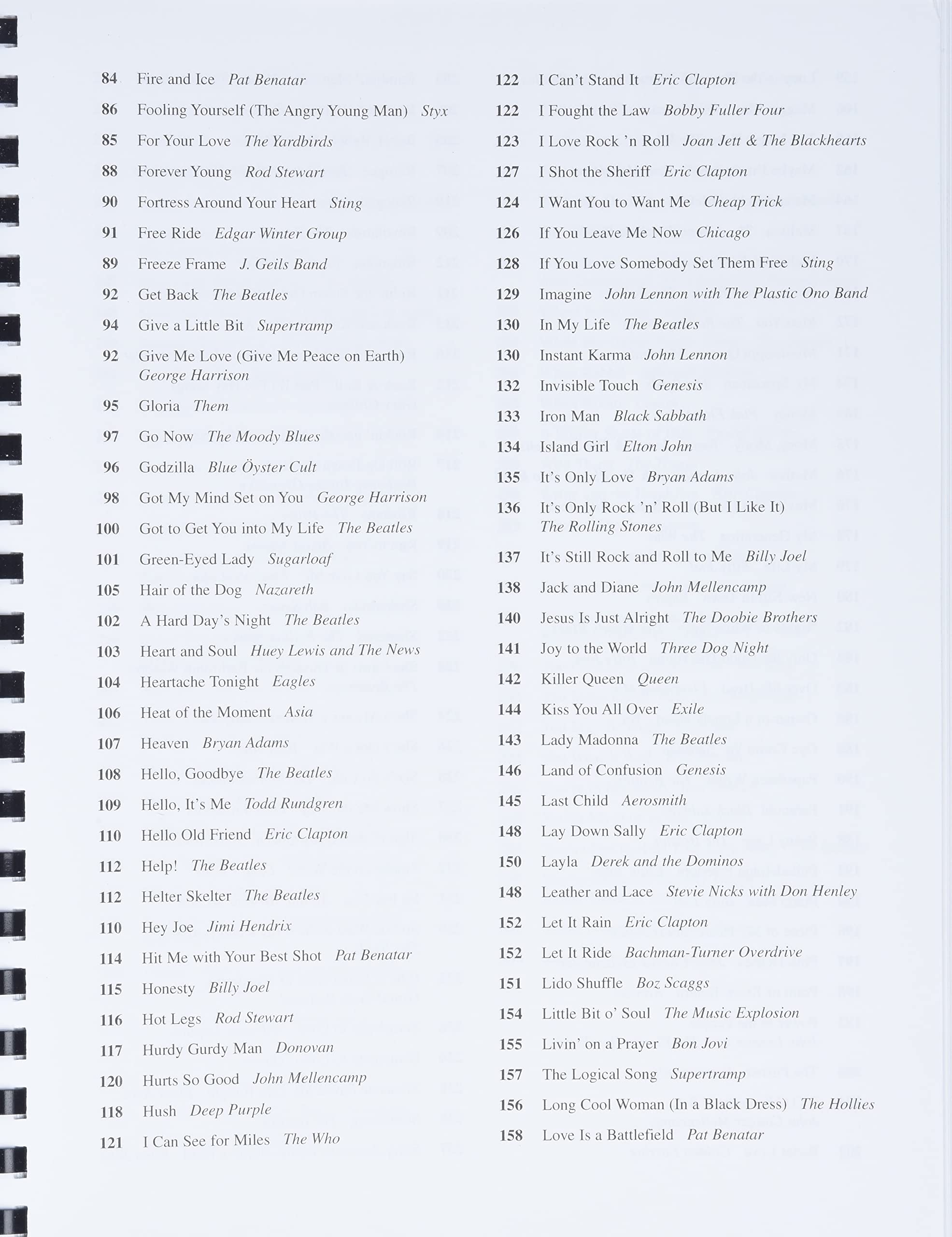 Classic Rock Fake Book: Over 250 Great Songs of the Rock Era, Arranged for Piano, Vocal, Guitar, Electronic Keyboard an all 'C' ,Used