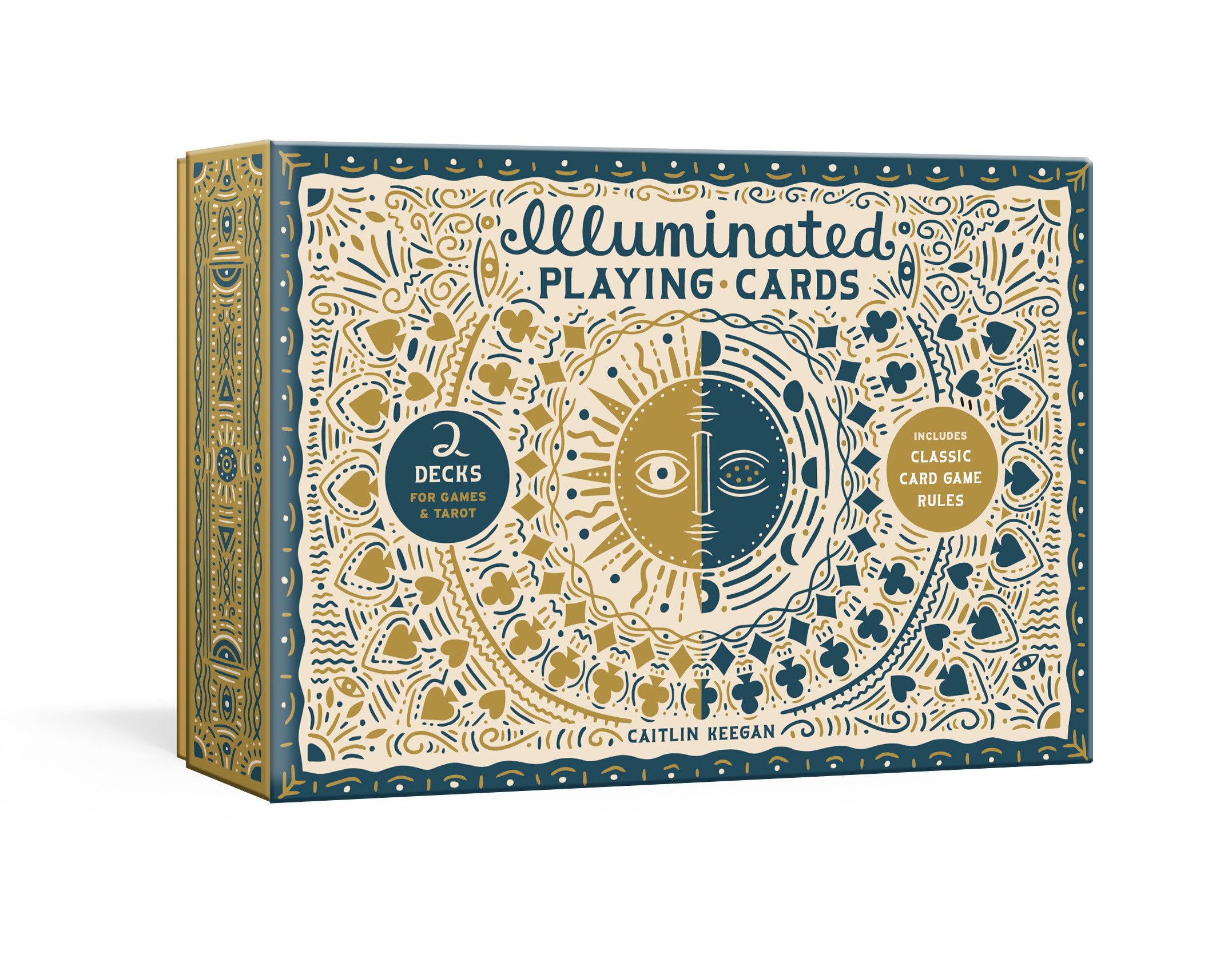 Illuminated Playing Cards: Two Decks For Games And Tarot (The Illuminated Art Series),New