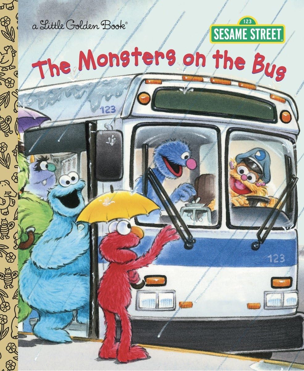The Monsters on the Bus (Sesame Street) (Little Golden Book),New