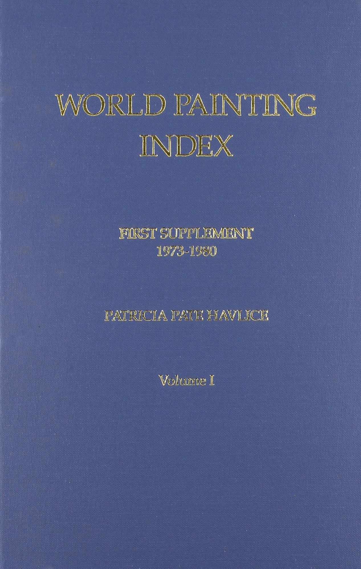 World Painting Index In Two Volumes,Used