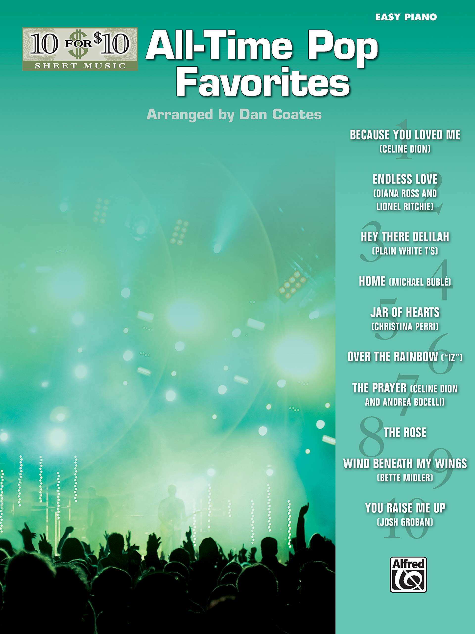 10 for 10 Sheet Music AllTime Pop Favorites: Piano Solos,Used