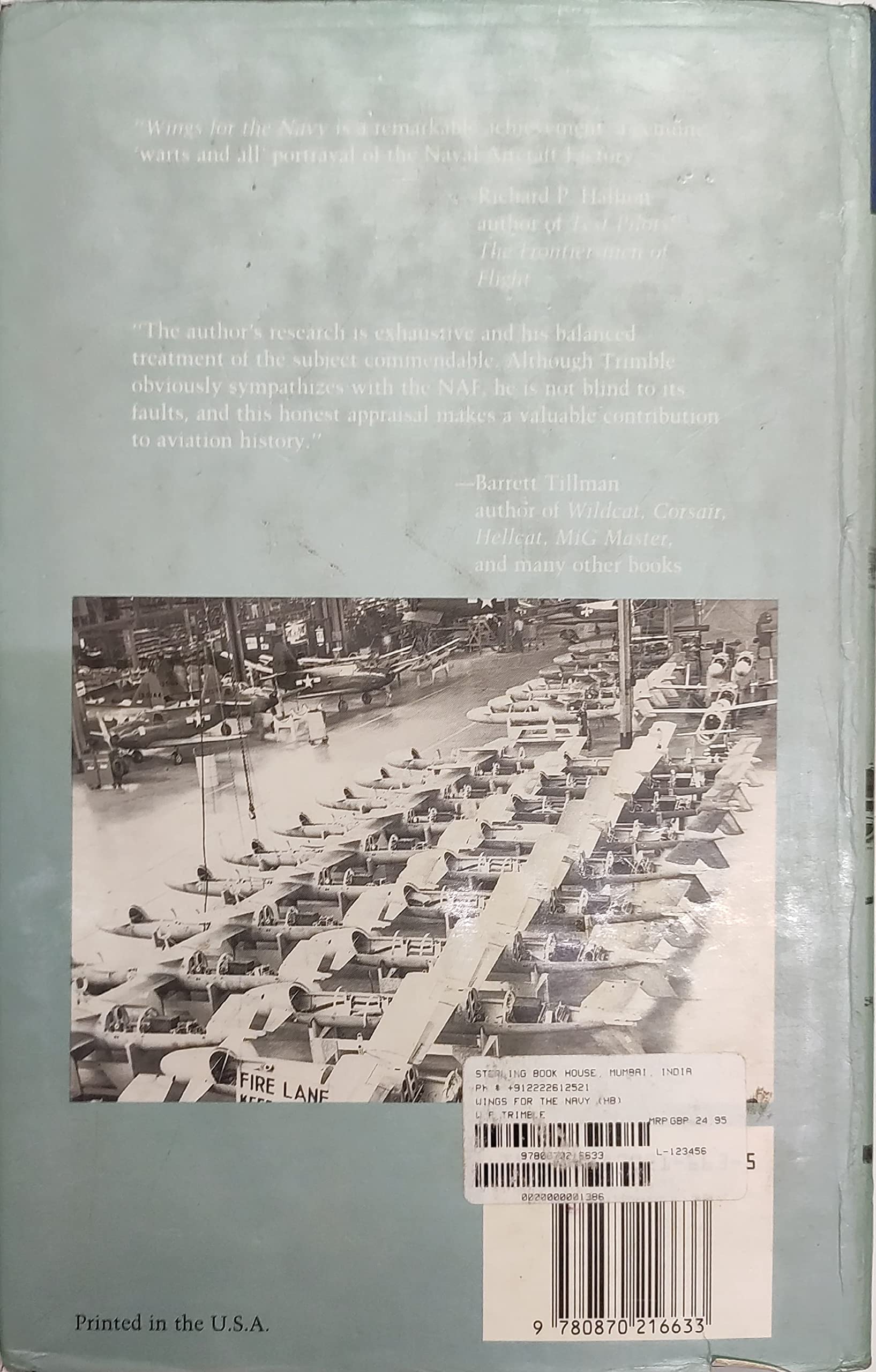 Wings for the Navy: A History of the Naval Aircraft Factory, 19171956,Used