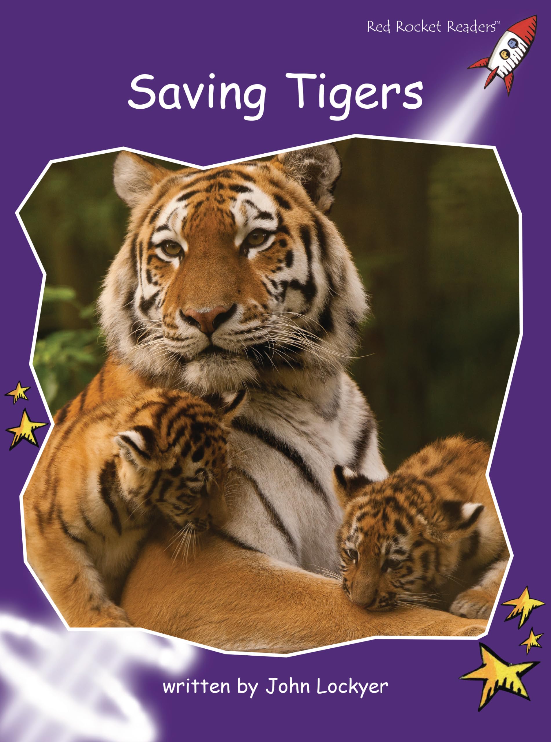 Saving Tigers (Red Rocket Readers Fluency Level 3),Used