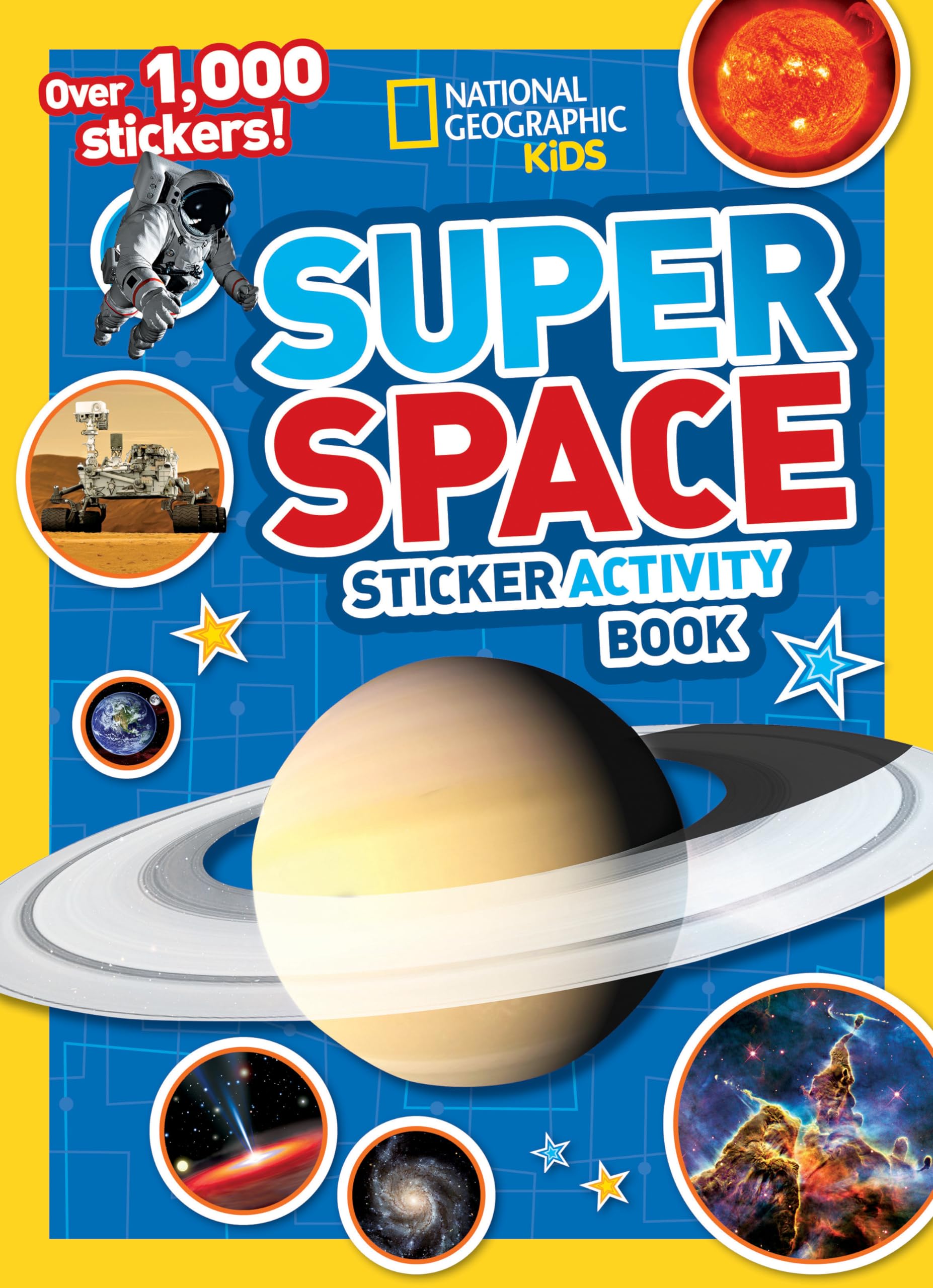 National Geographic Kids Super Space Sticker Activity Book: Over 1,000 Stickers!,Used