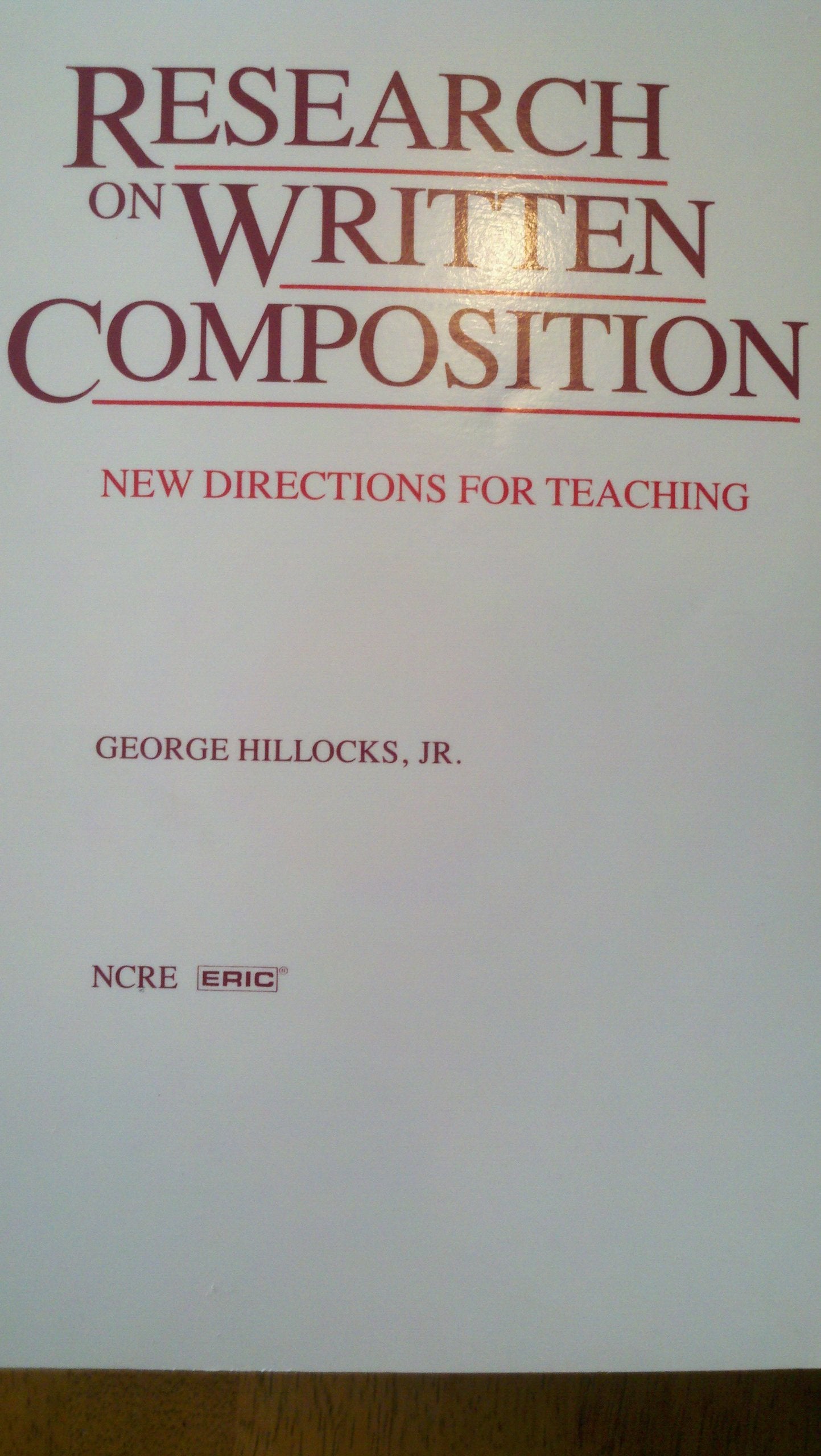 Research on Written Composition,Used