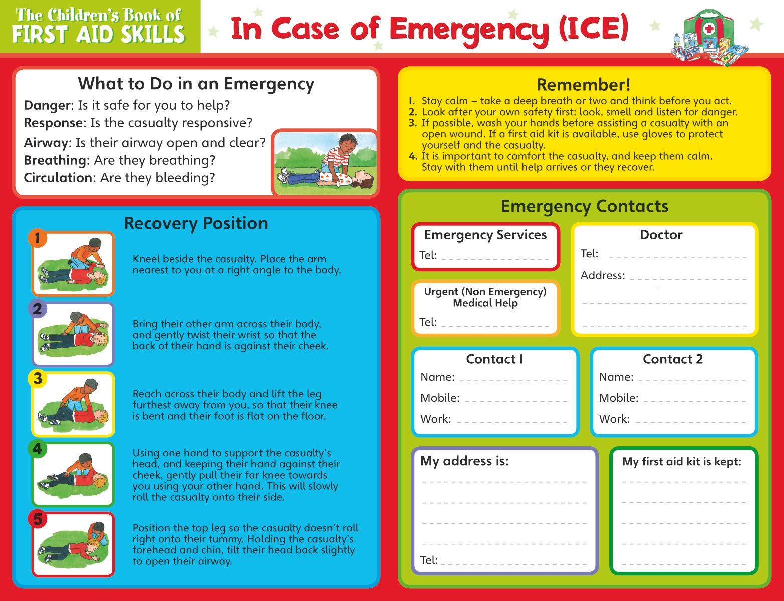 CHILDRENS BOOK OF  FIRST AID SKILLS (Star Reward Charts),Used