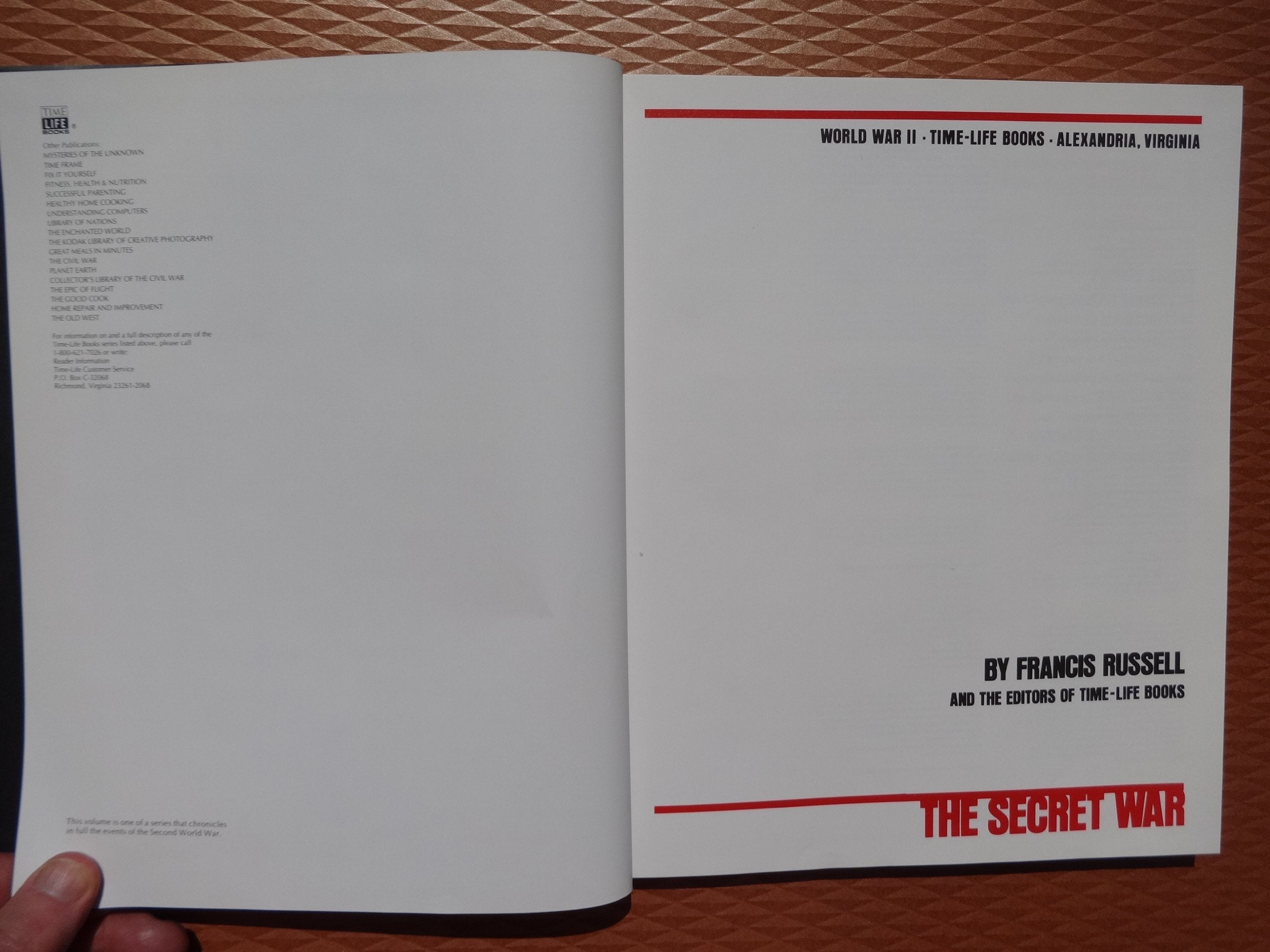 The Secret War,Used