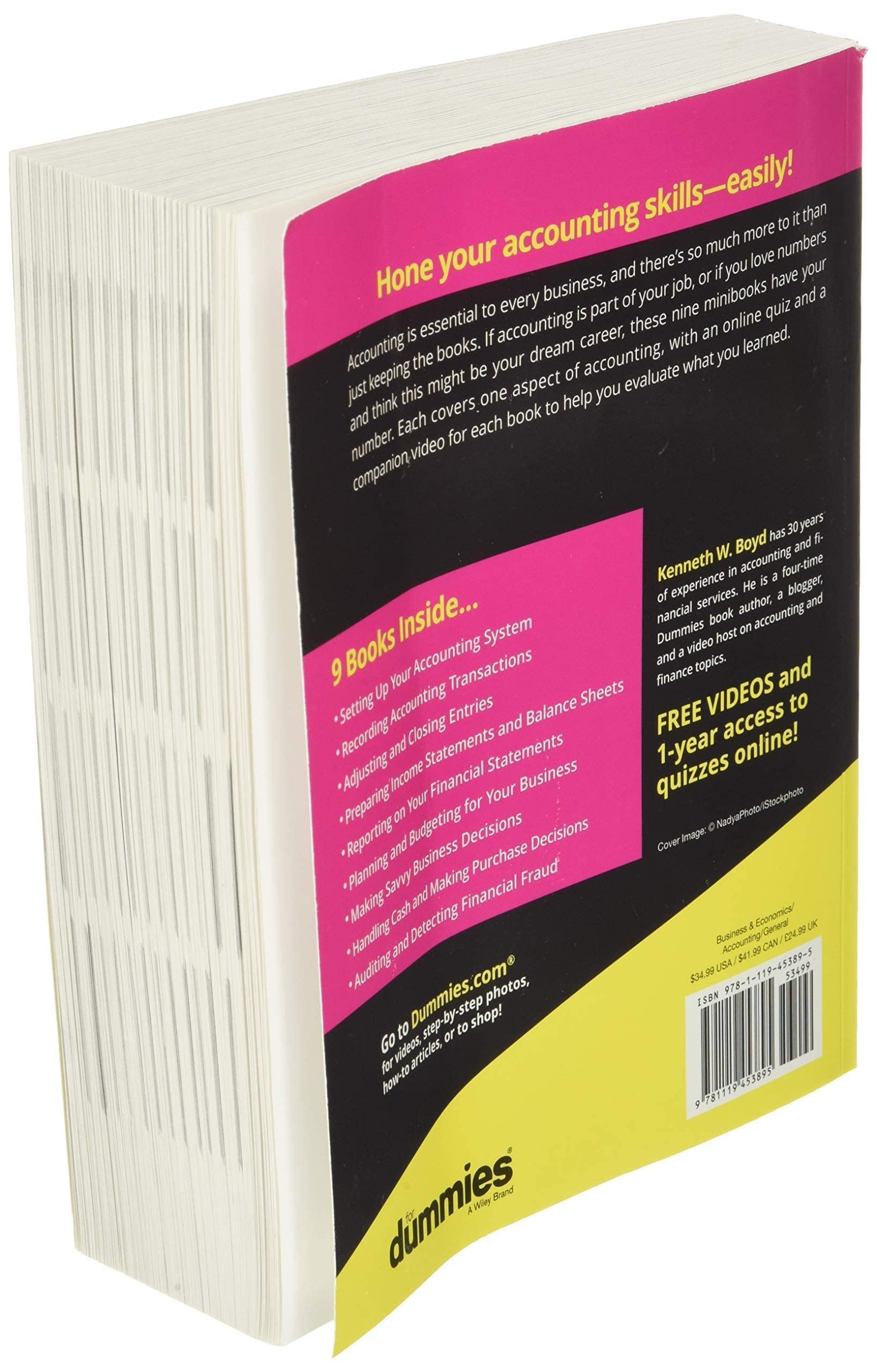 Accounting AllinOne For Dummies, with Online Practice, 2nd Edition (For Dummies (Business & Personal Finance)),Used