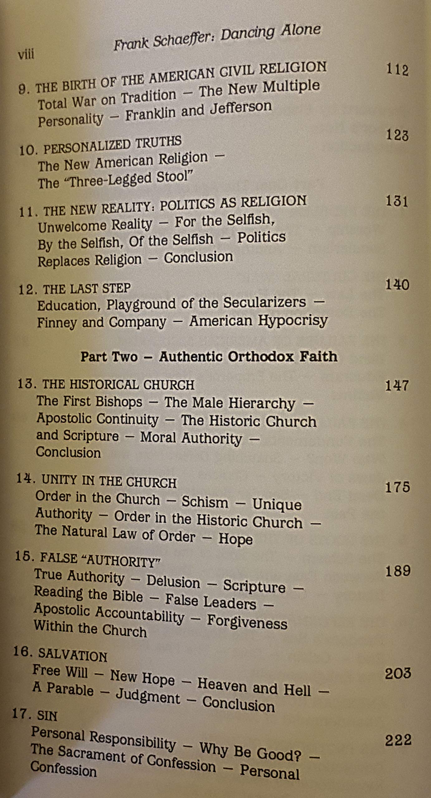 Dancing Alone: The Quest for Orthodox Faith in the Age of False Religion,New