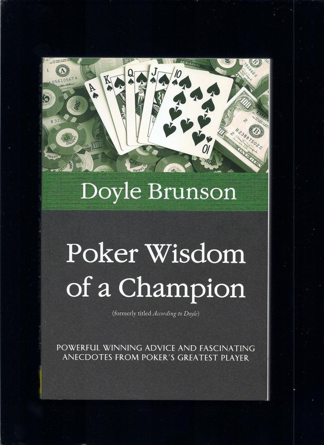 Poker Wisdom of a Champion,Used
