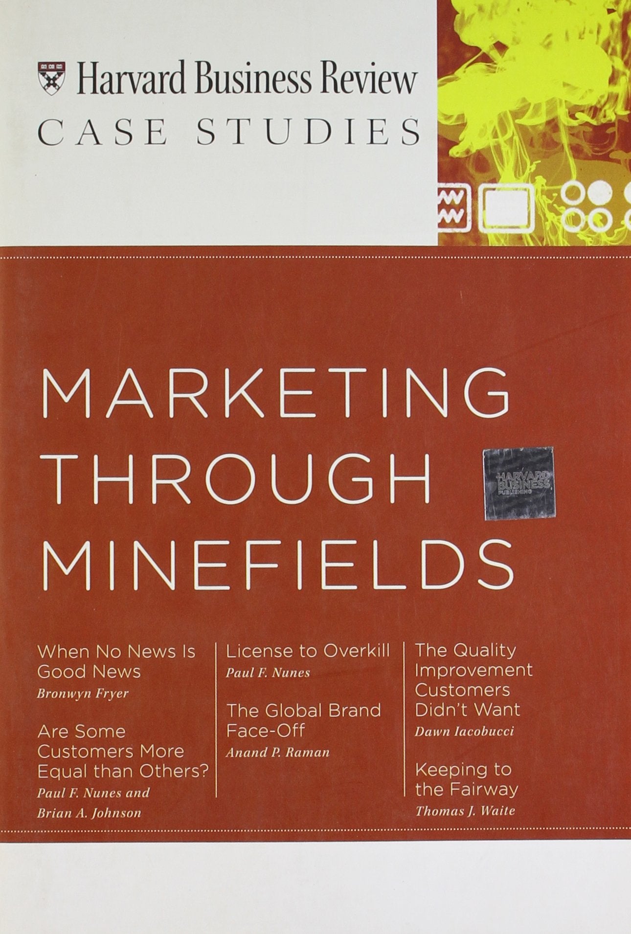HBR Case Studies: Marketing Through Minefields (Harvard Business Review Case Studies),Used