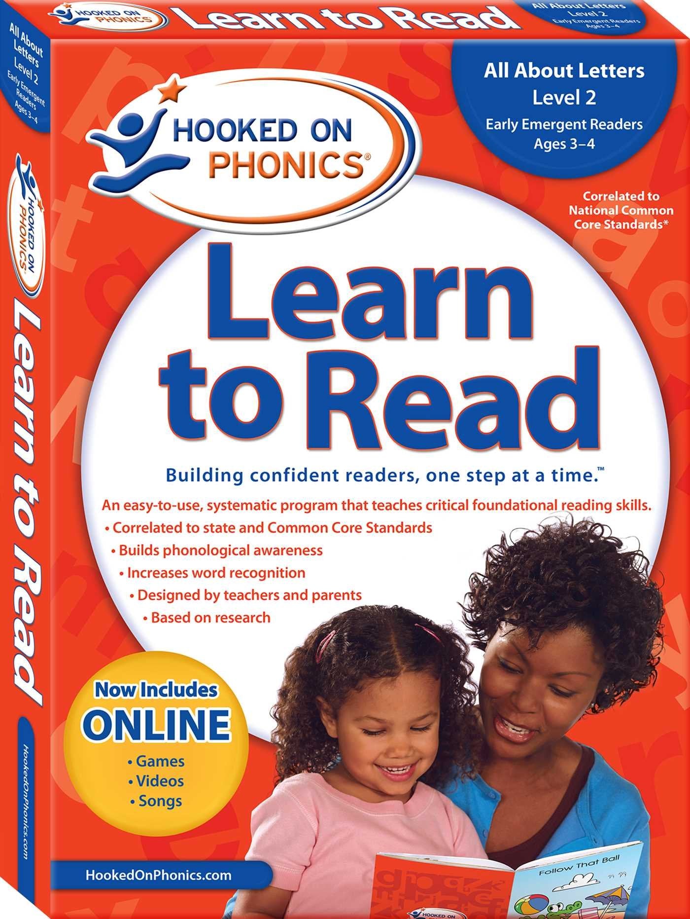 Hooked on Phonics Learn to Read  Level 2: All About Letters (Early Emergent Readers  PreK  Ages 34) (2),Used