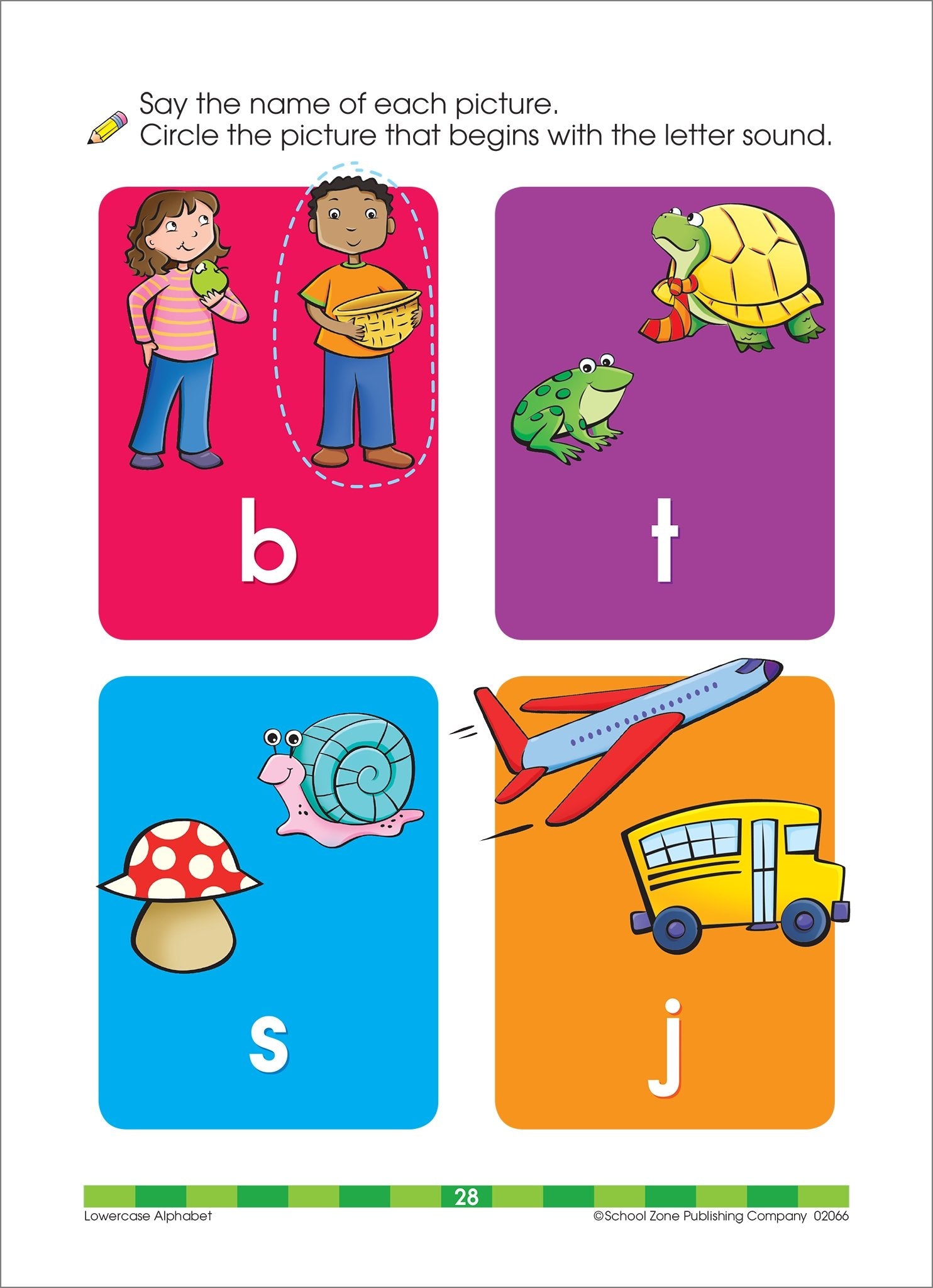School Zone Lowercase Alphabet Workbook 32 Pages, Ages 3 To 5, Preschool To Kindergarten, Abc'S, Letters, Tracing, Printing,,Used