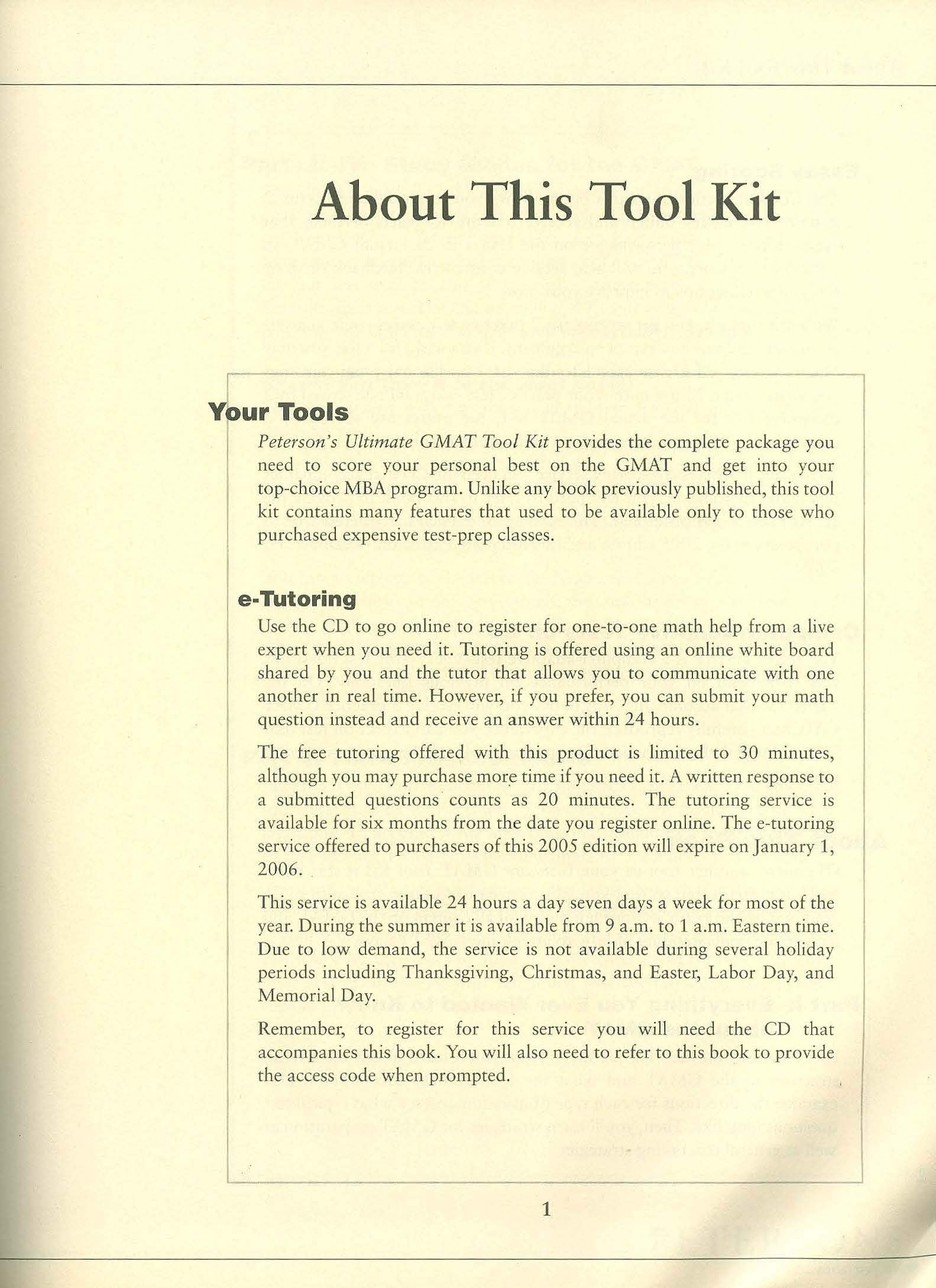 Ultimate GMAT Tool Kit: With CDROM; The Ultimate GMAT Advantage (PETERSON'S GMAT CAT SUCCESS),Used