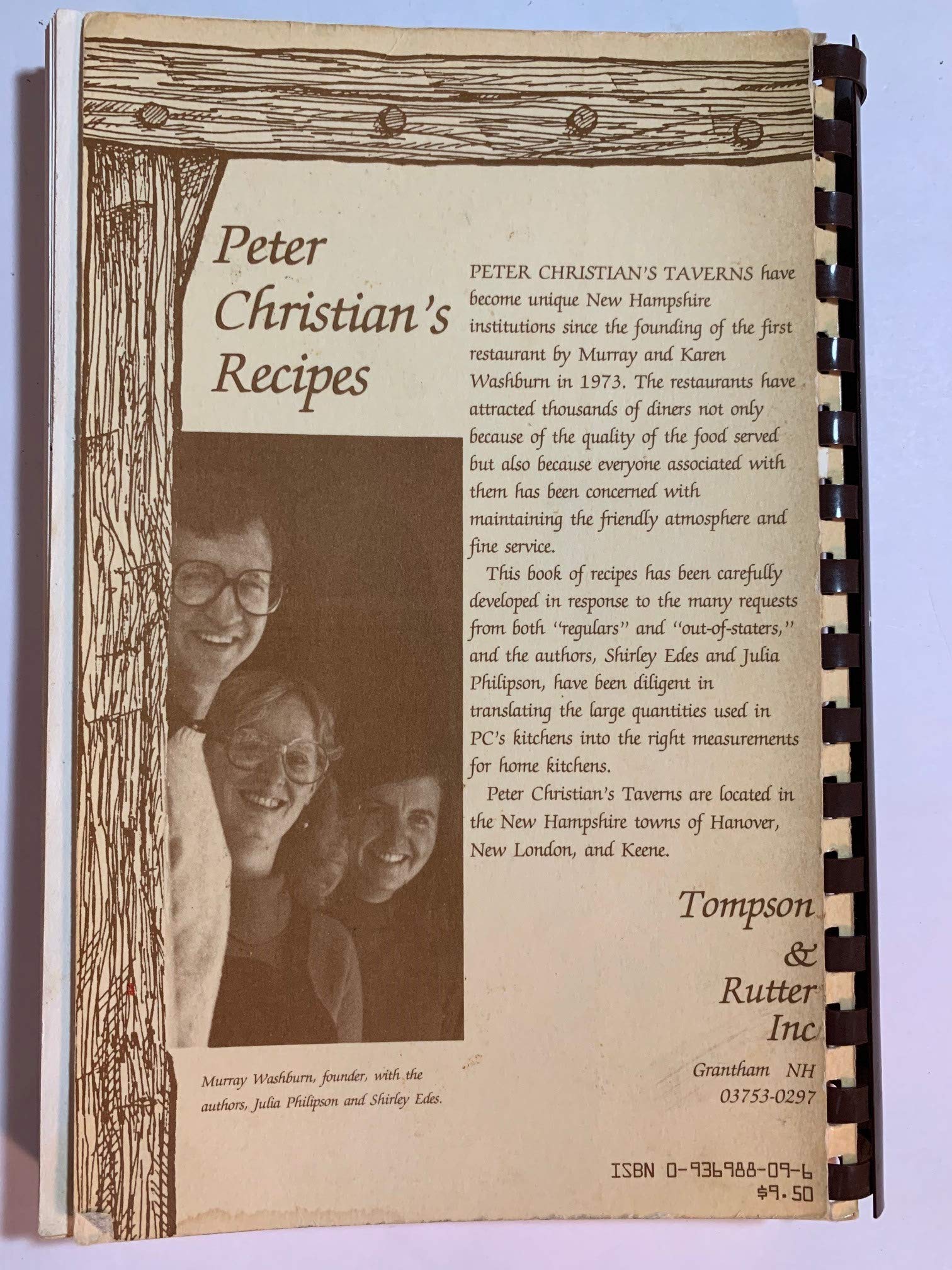 Peter Christians Recipes,Used