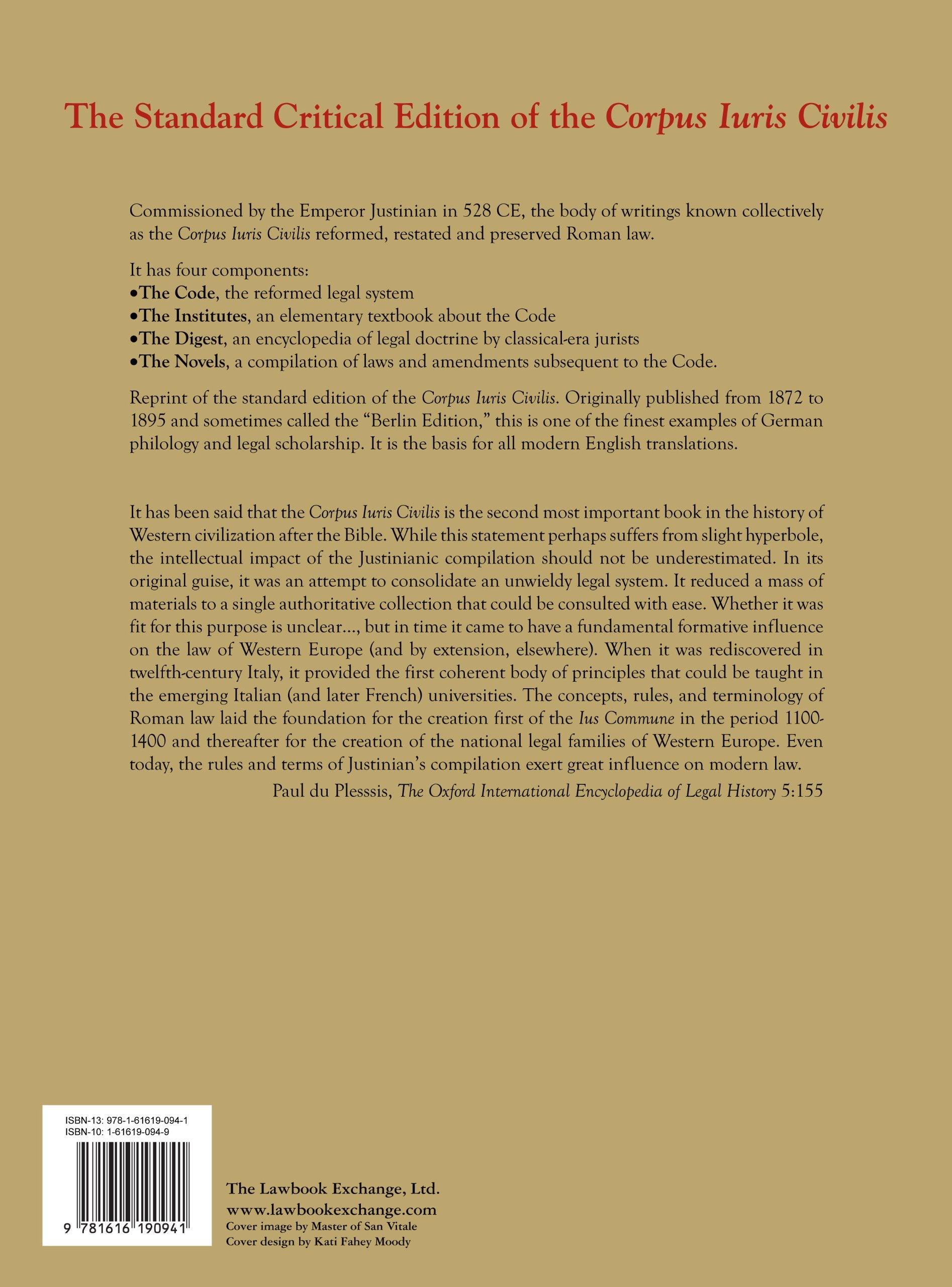 Corpus Iuris Civilis (Latin Edition),New