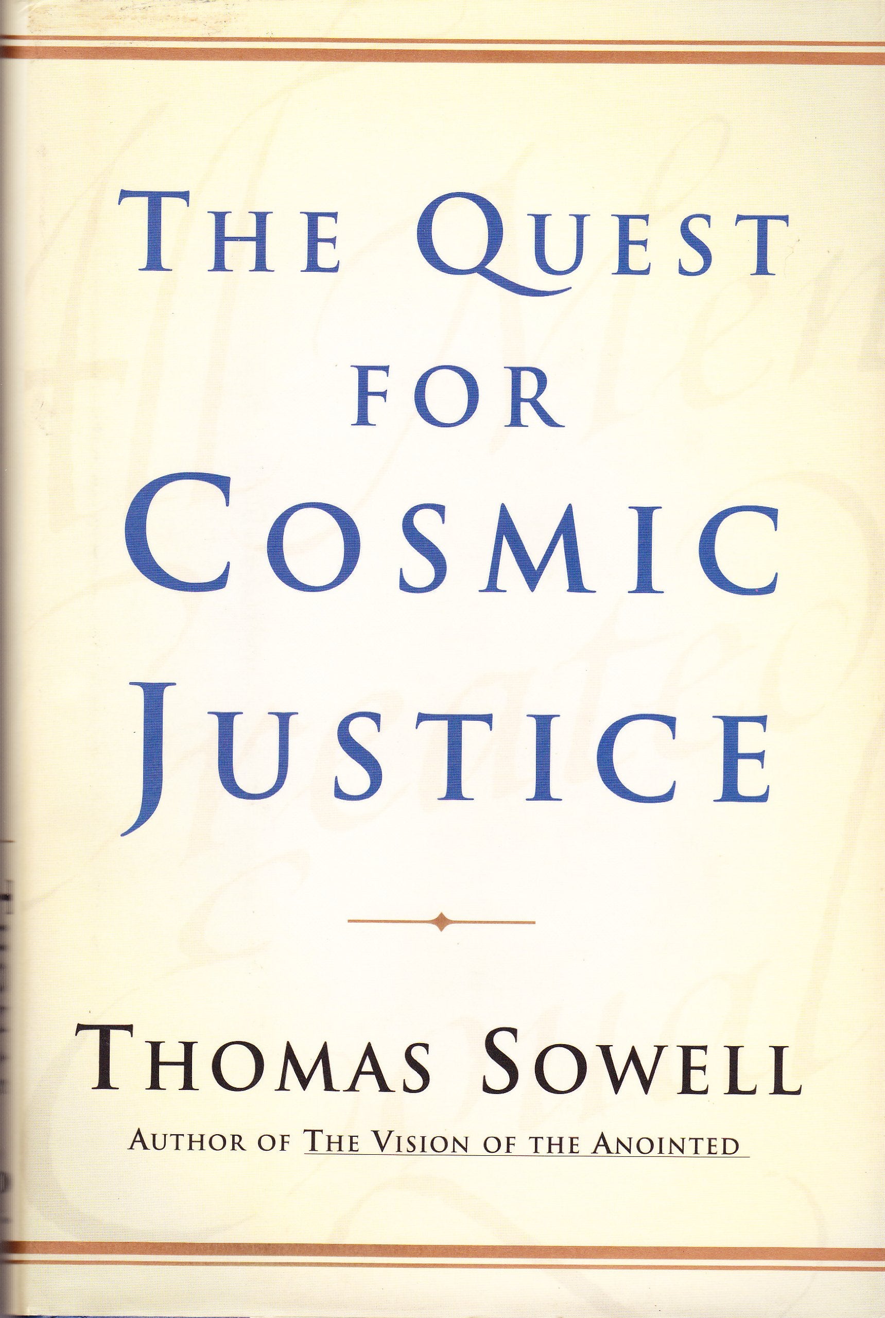 The Quest For Cosmic Justice,New