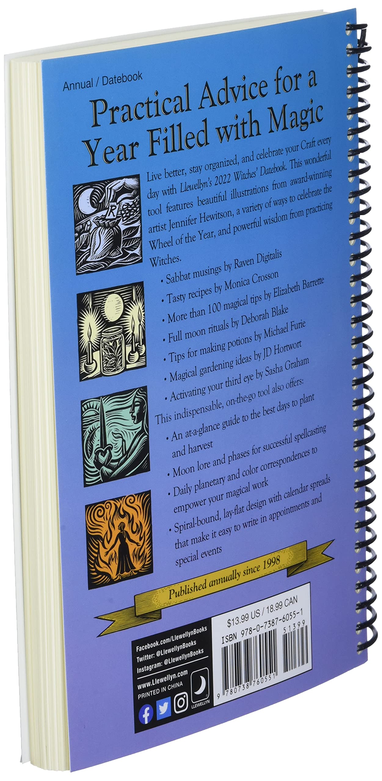 Llewellyn'S 2022 Witches' Datebook,New