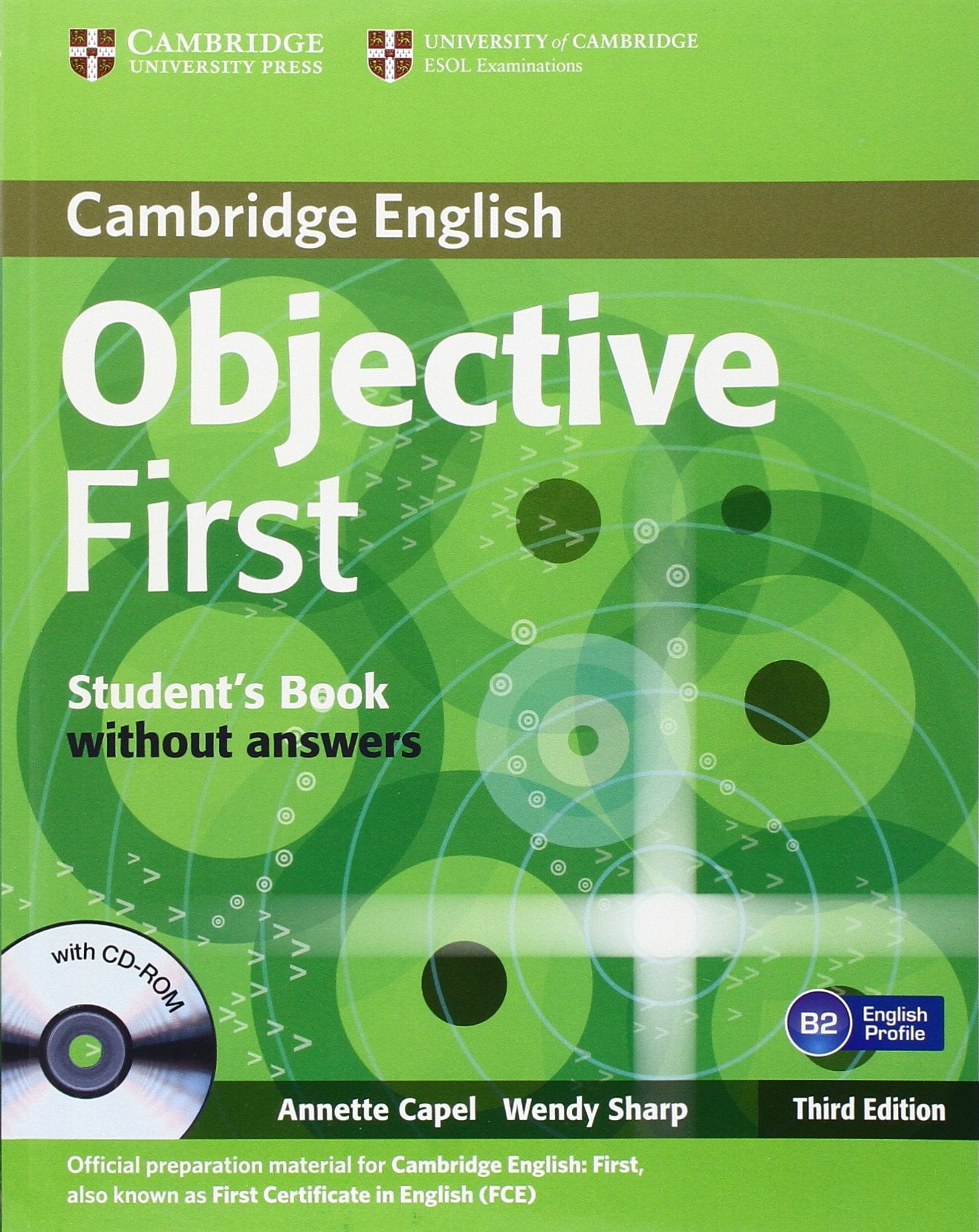 Objective First Student's Book without Answers with CDROM,Used