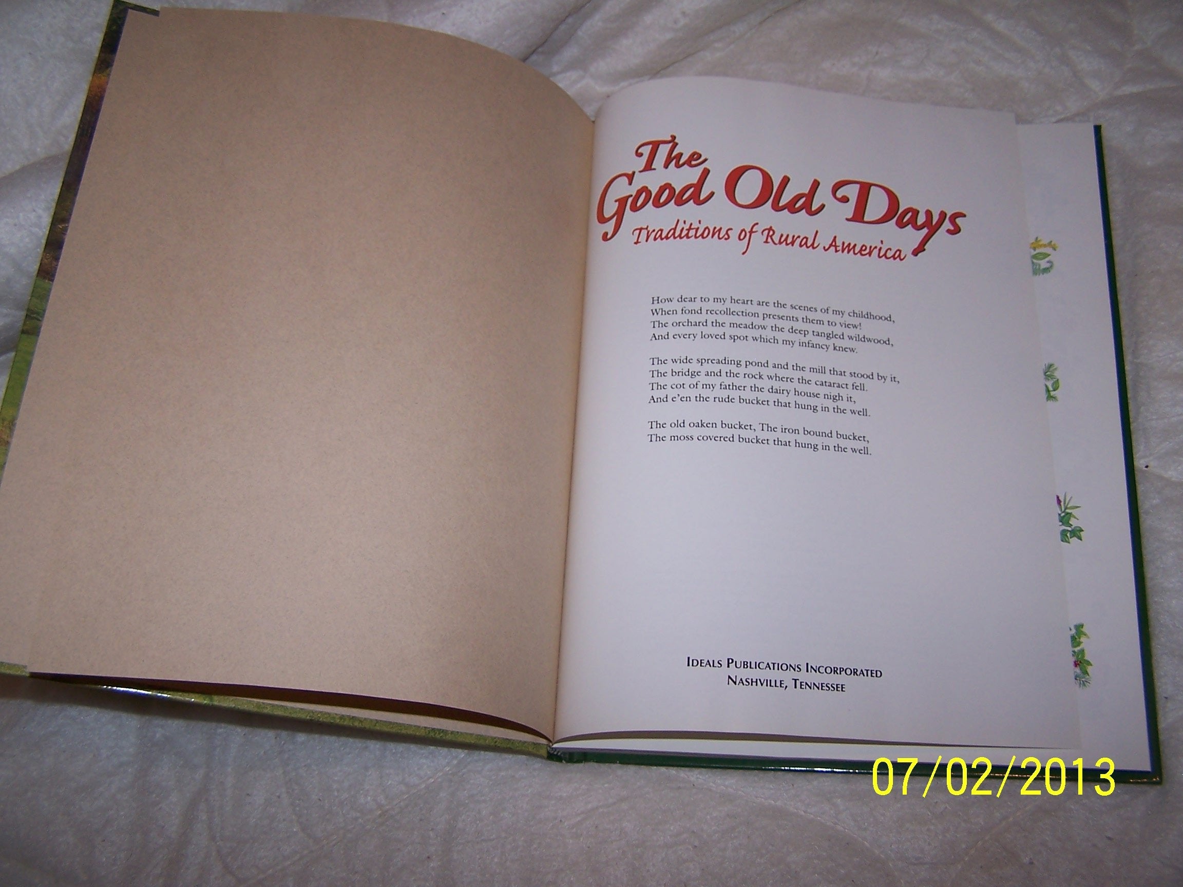 The Good Old Days: Traditions of Rural America,Used