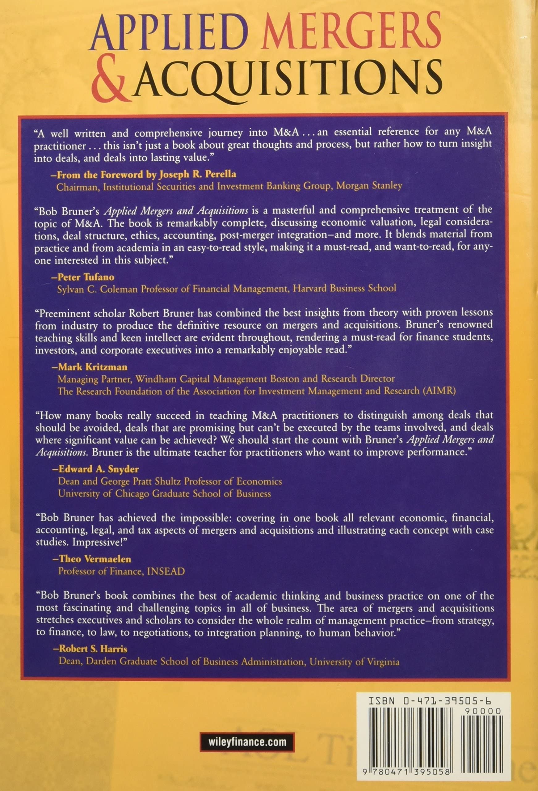 Applied Mergers and Acquisitions,Used