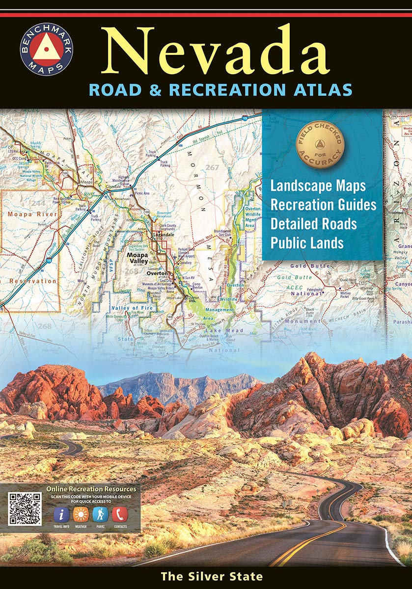 Nevada Road and Recreation Atlas  8th Edition, 2021 (Benchmark),Used