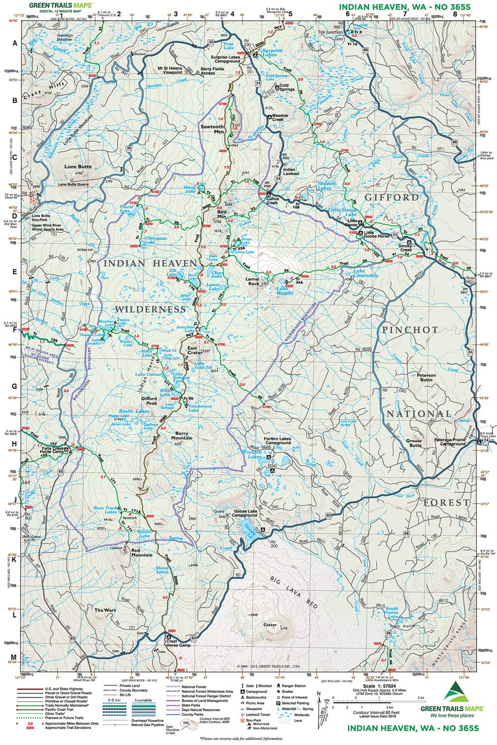 Indian Heaven, WA No. 365S,Used