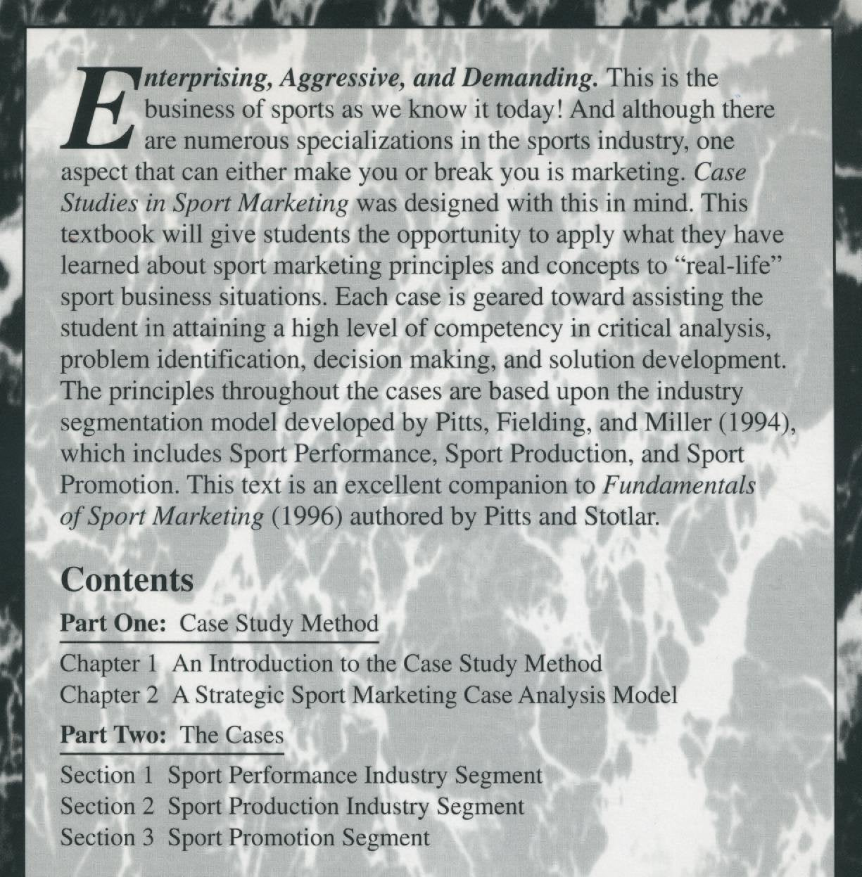 Case Studies in Sport Marketing (Sport Management Library),Used