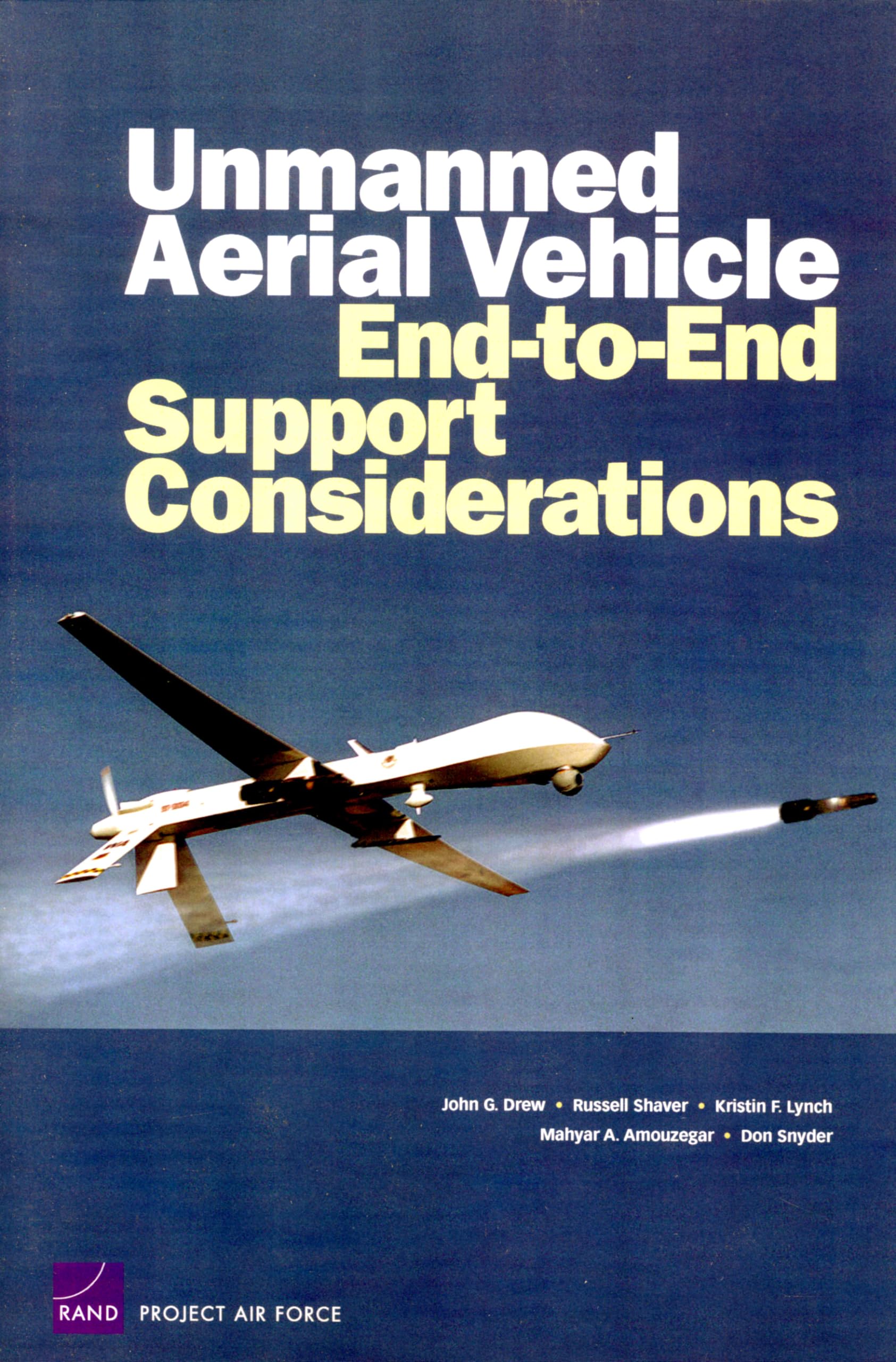 Unmanned Aerial Vehicle End to End Support Considerations,Used