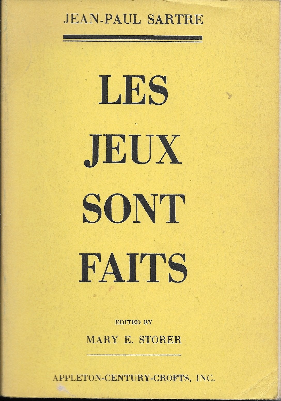Les Jeux Sont Faits (French Edition),New