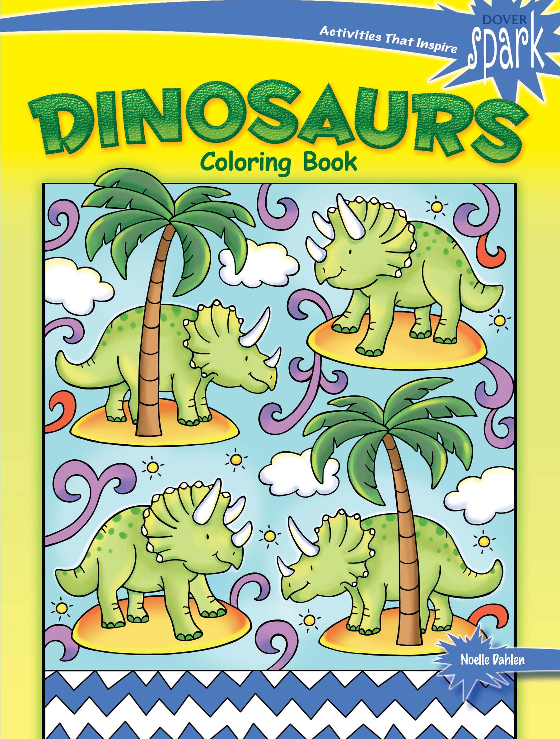 SPARK Dinosaurs Coloring Book (Dover Dinosaur Coloring Books),Used
