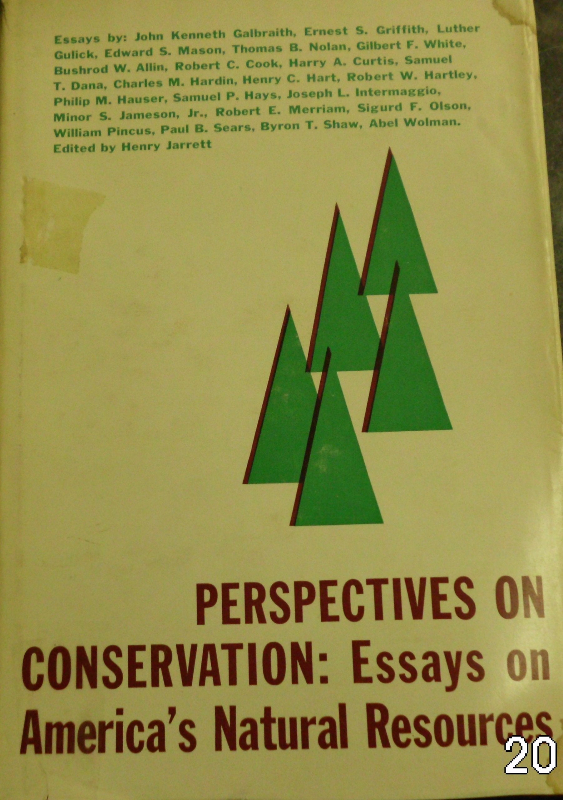 Perspectives of Conservation (RFF Press),Used