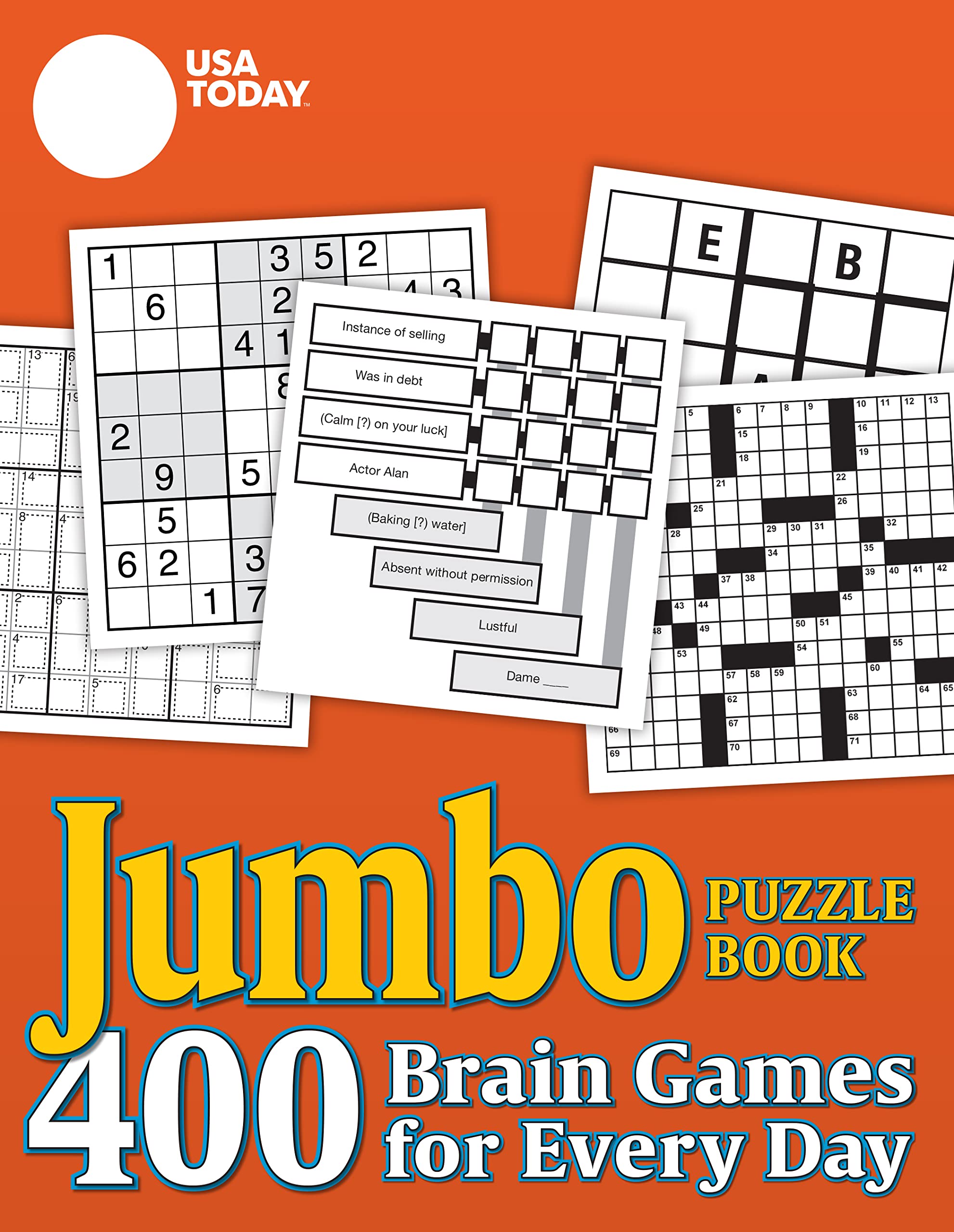 USA TODAY Jumbo Puzzle Book: 400 Brain Games for Every Day (USA Today Puzzles) (Volume 8),New