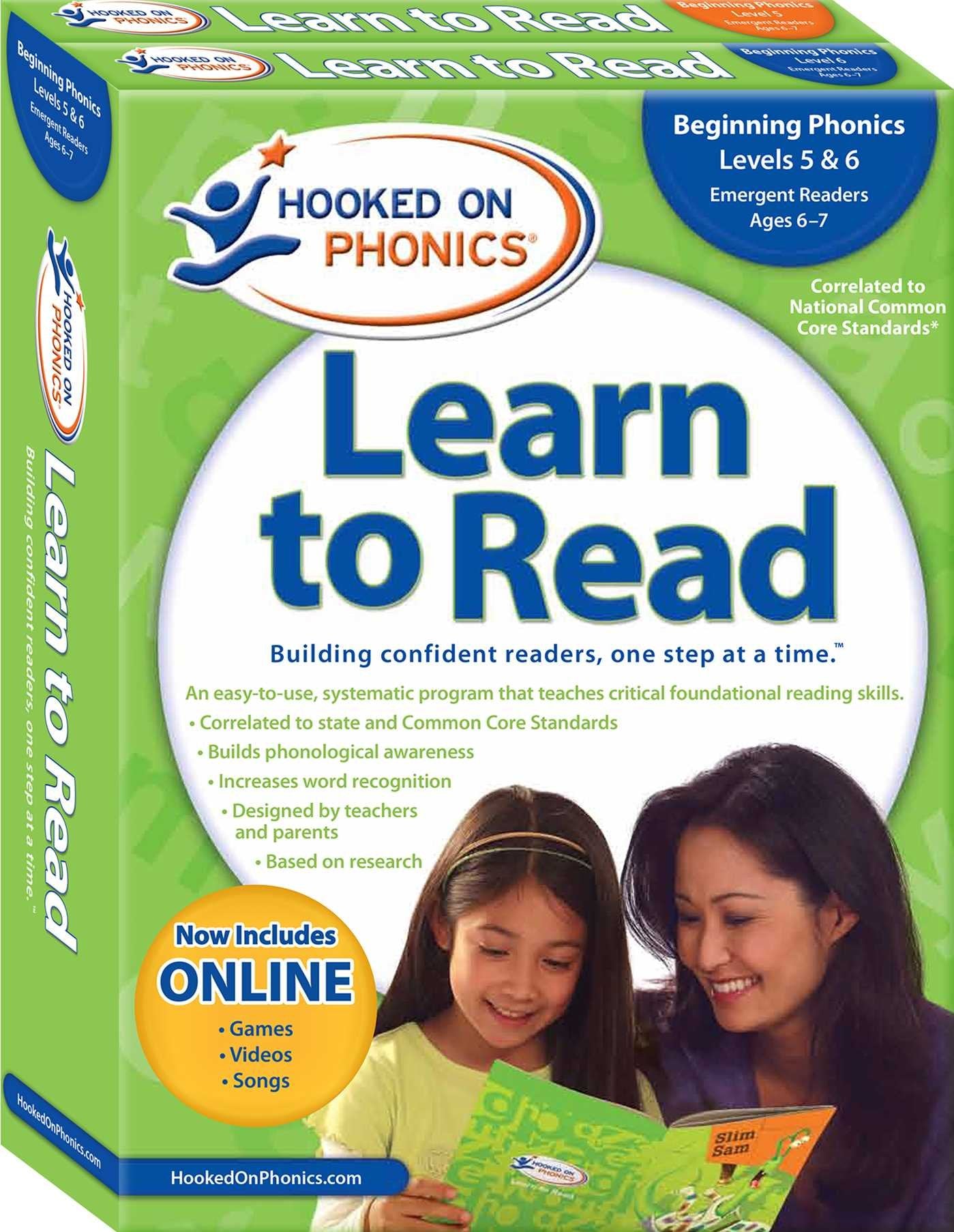 Hooked on Phonics Learn to Read Levels 5&6 Complete: Beginning Phonics (Emergent Readers First Grade Ages 67) (3),Used