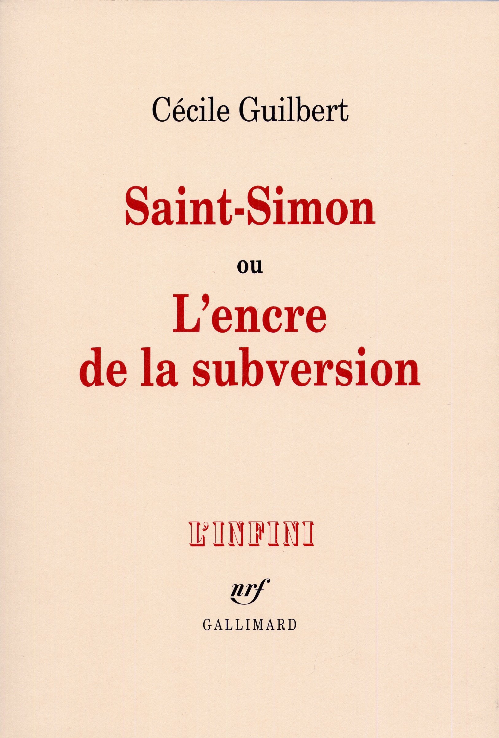 SaintSimon ou L'encre de la subversion,Used