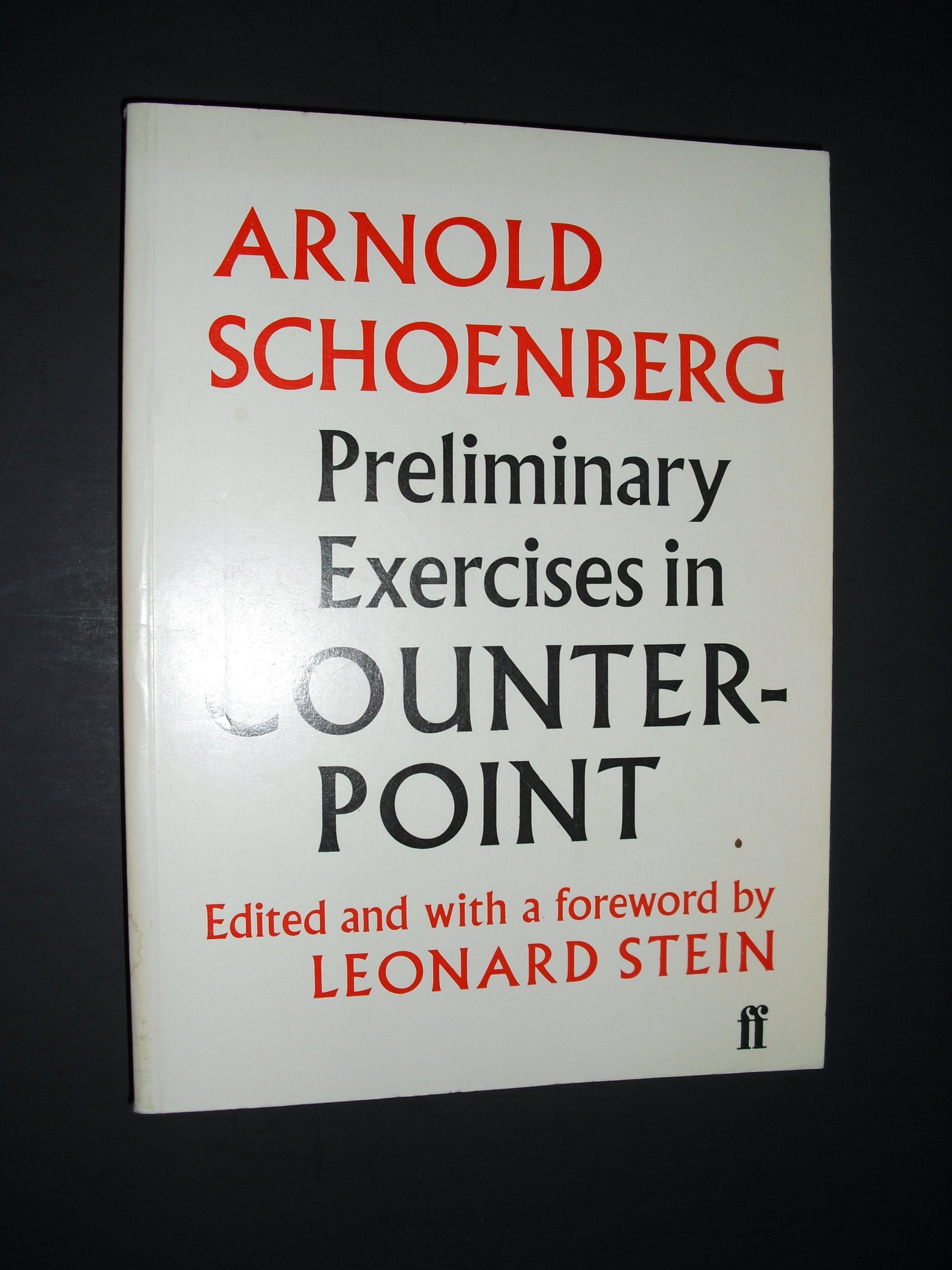 Preliminary Exercises In Counterpoint,Used