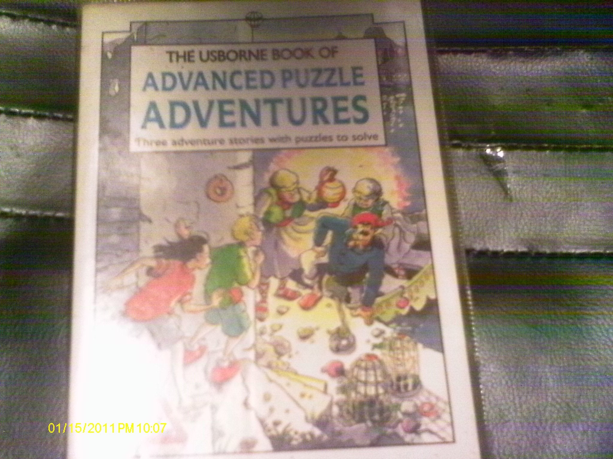 The Usborne Book of Advanced Puzzle Adventures: Three Adventure Stories With Puzzles to Solve,Used