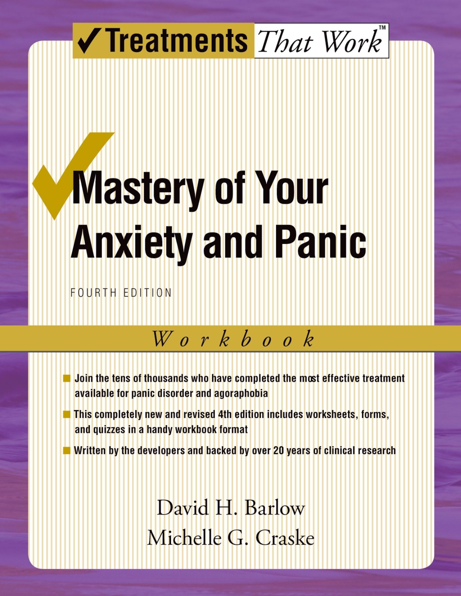 Mastery of Your Anxiety and Panic: Fourth Edition (Treatments That Work),Used