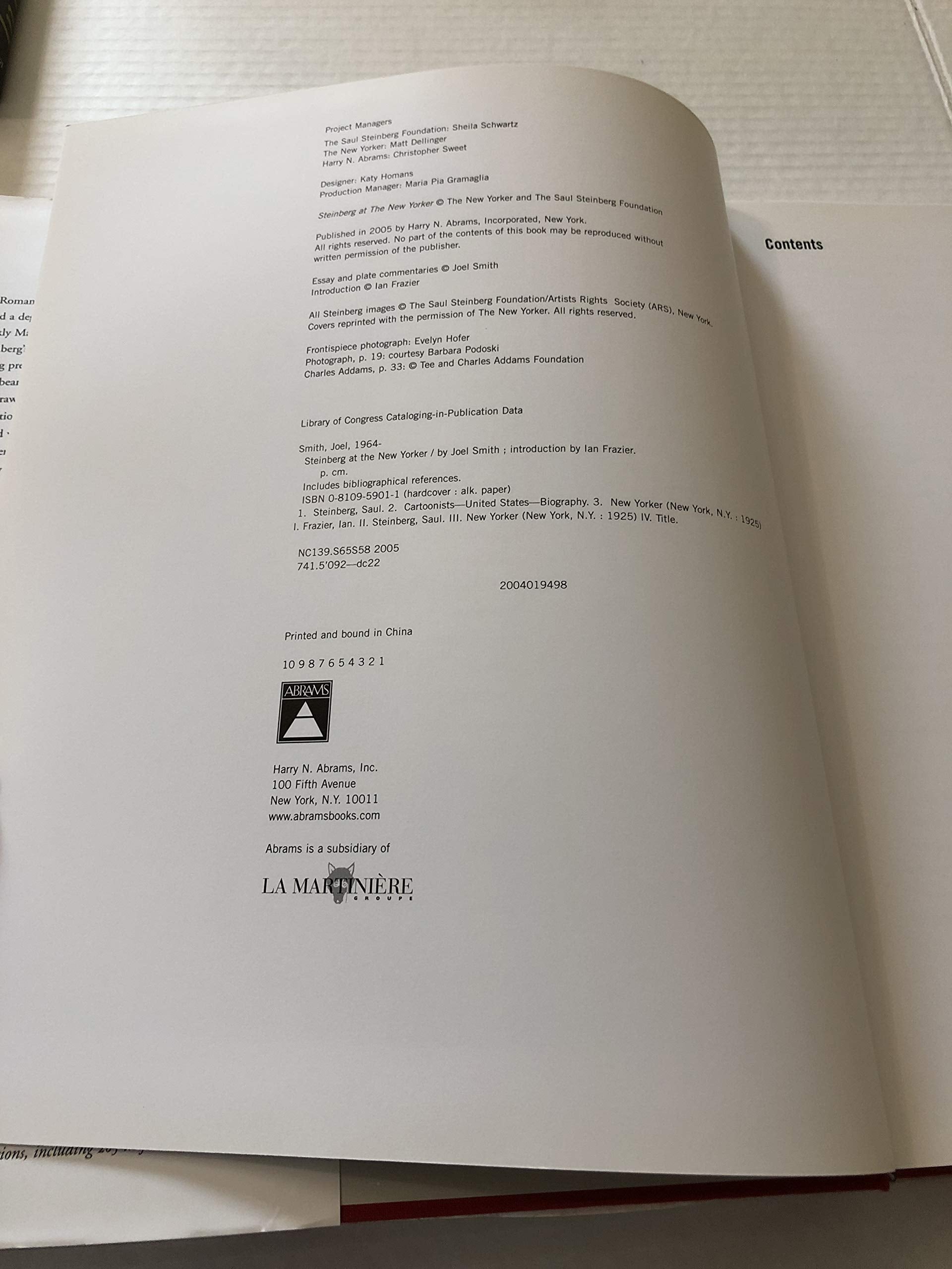 Steinberg at the New Yorker,Used