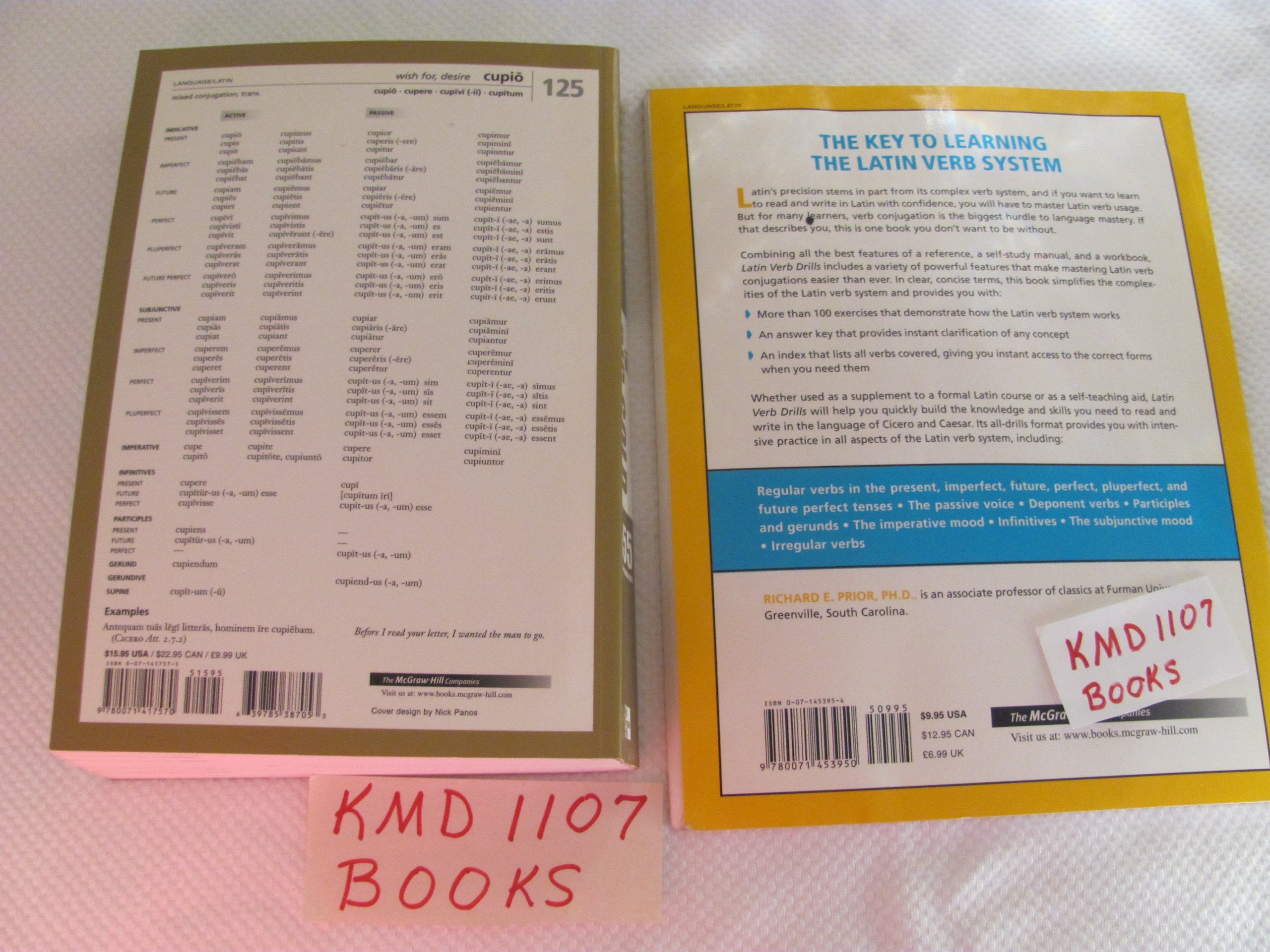 The Big Gold Book of Latin Verbs : 555 Verbs Fully Conjugated,Used