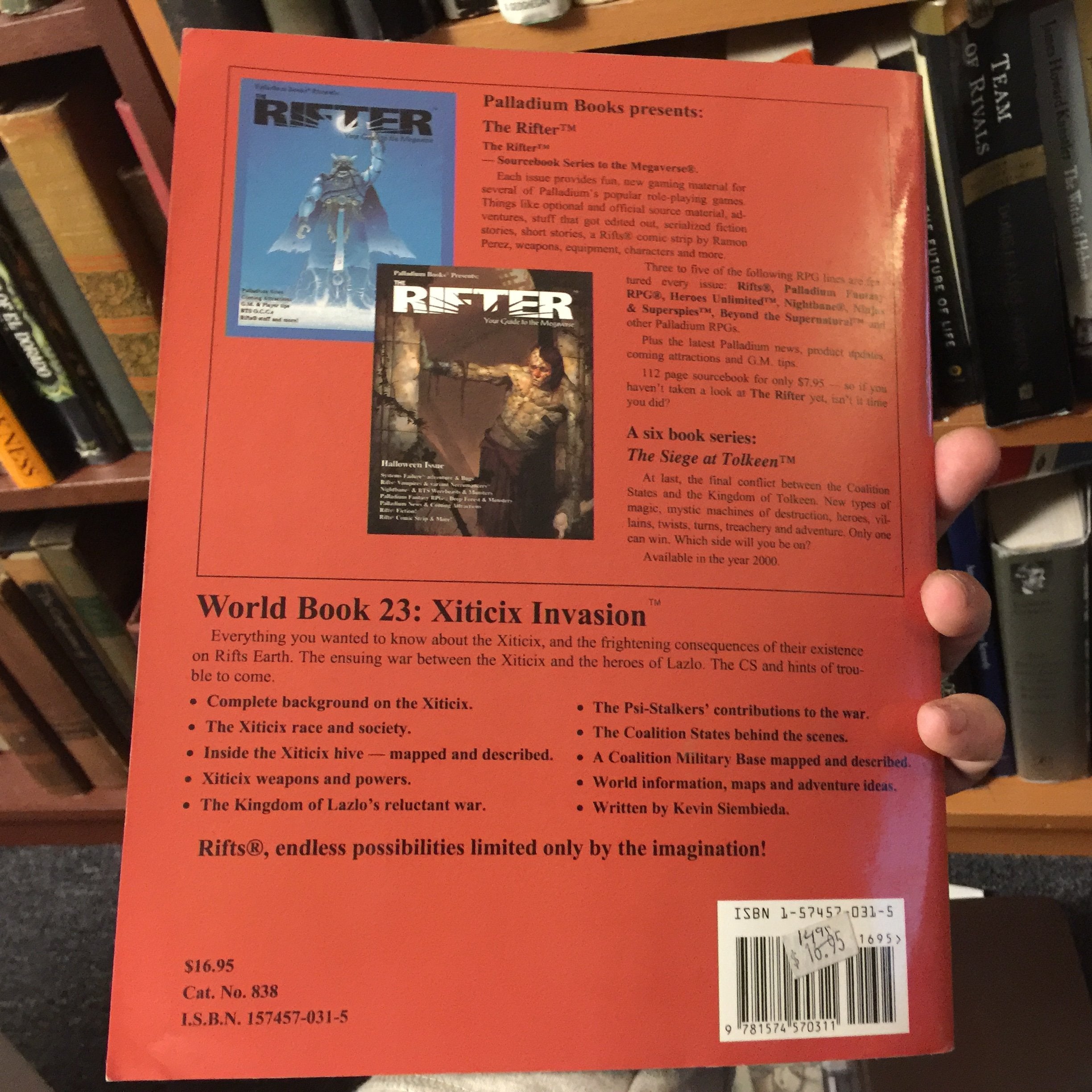 Rifts World Book 23: Xiticix Invasion,New