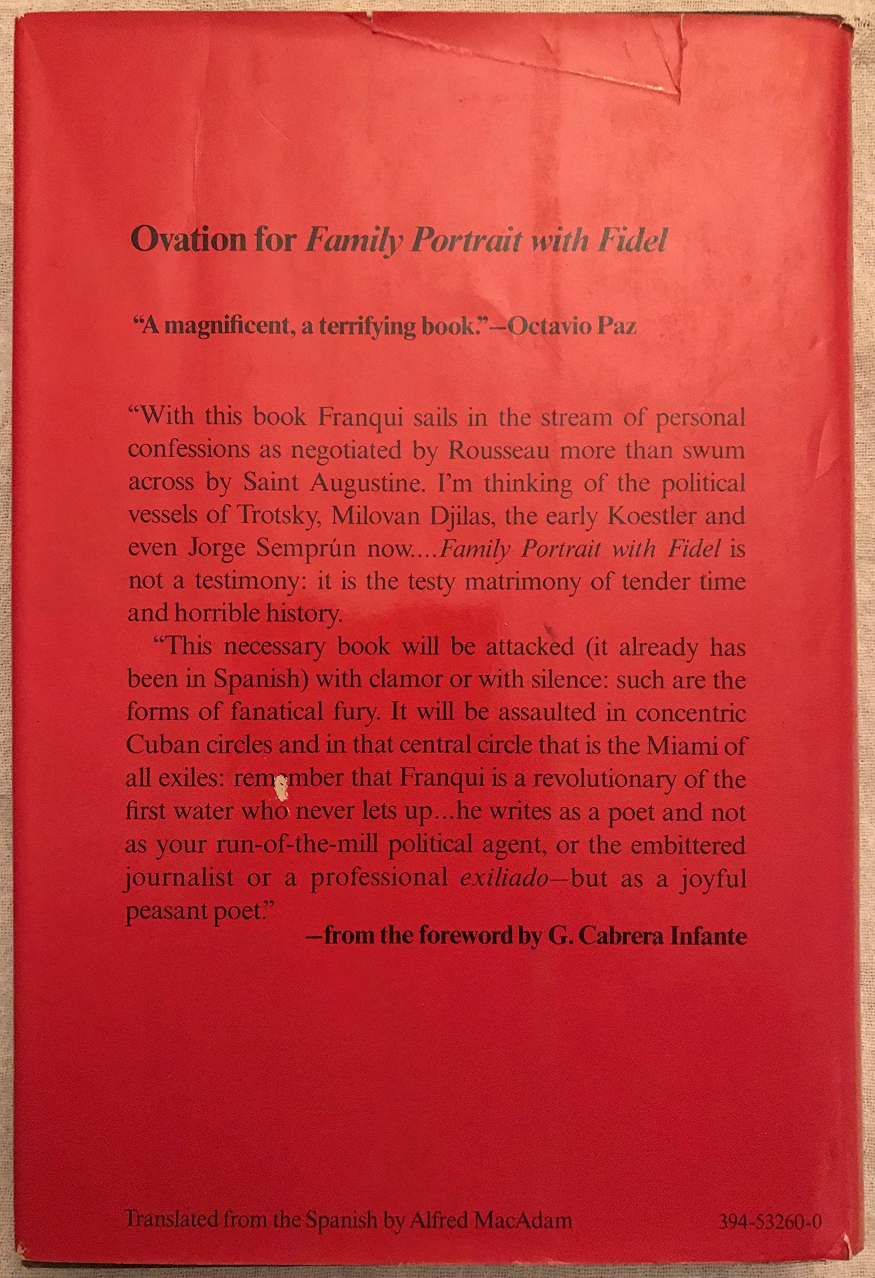 Family Portrait With Fidel: A Memoir (English and Spanish Edition),Used