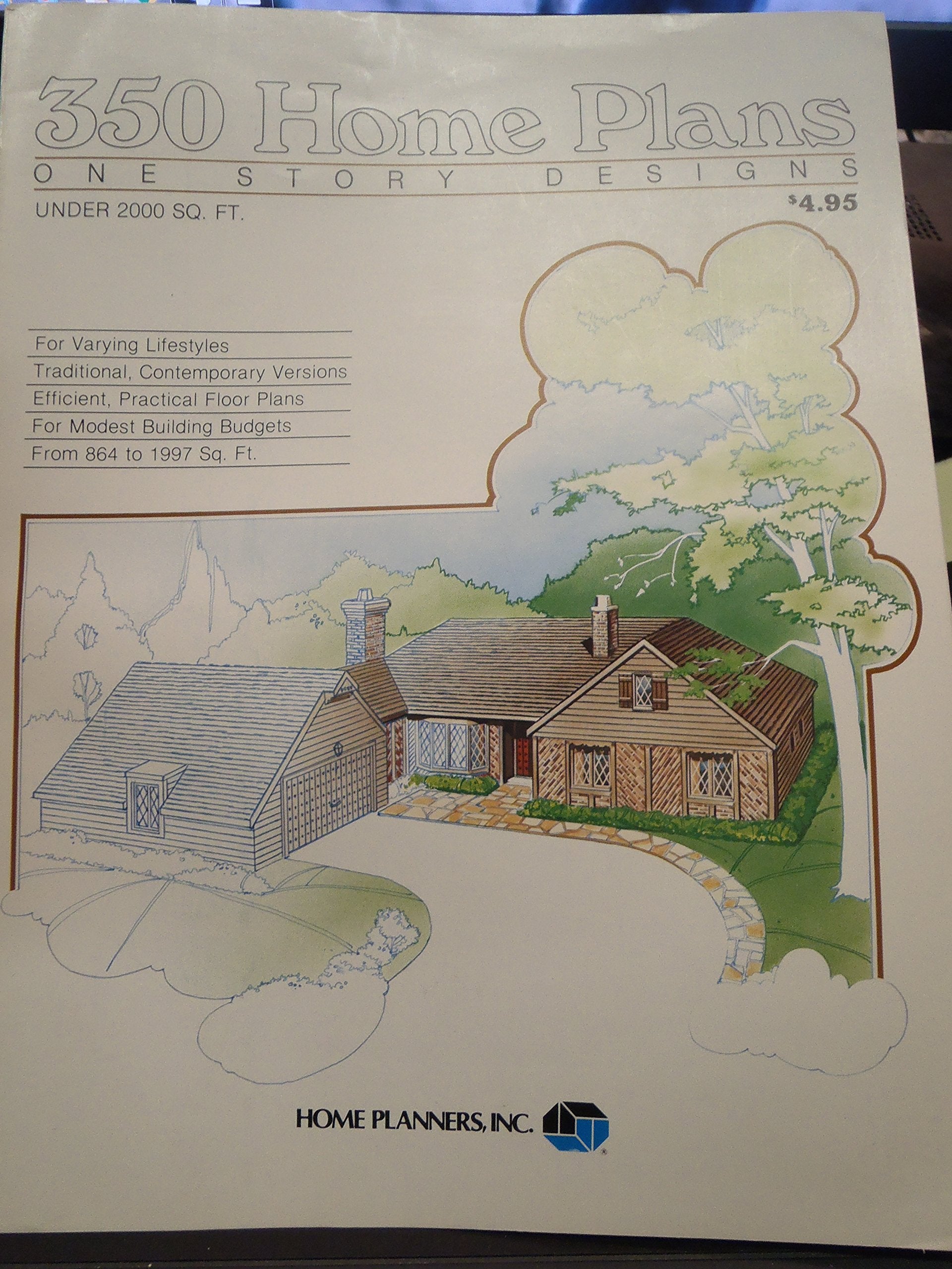 350 home plans: One story designs under 2000 sq. ft,Used
