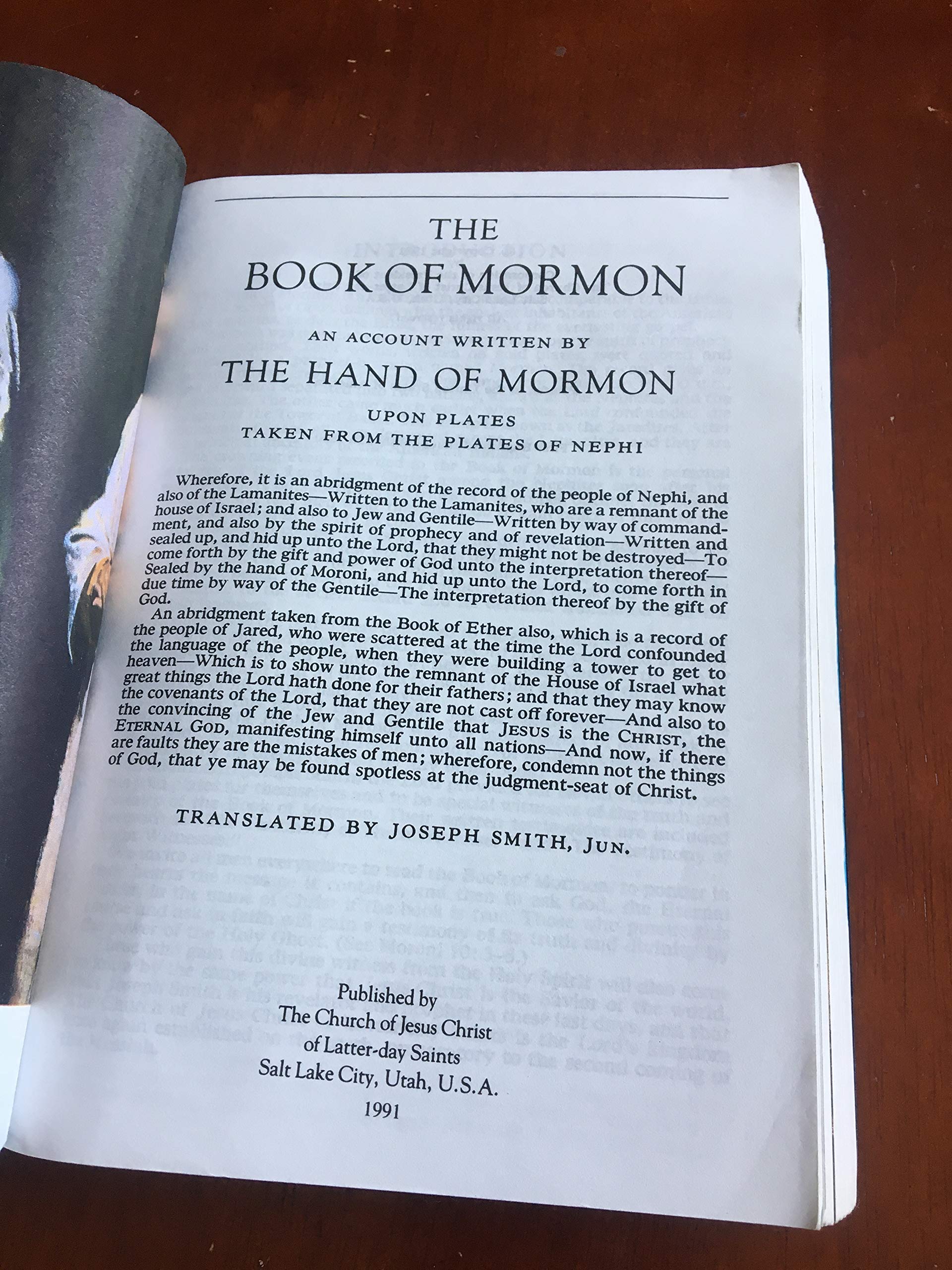 The Book Of Mormon: Another Testament Of Jesus Christ,Used