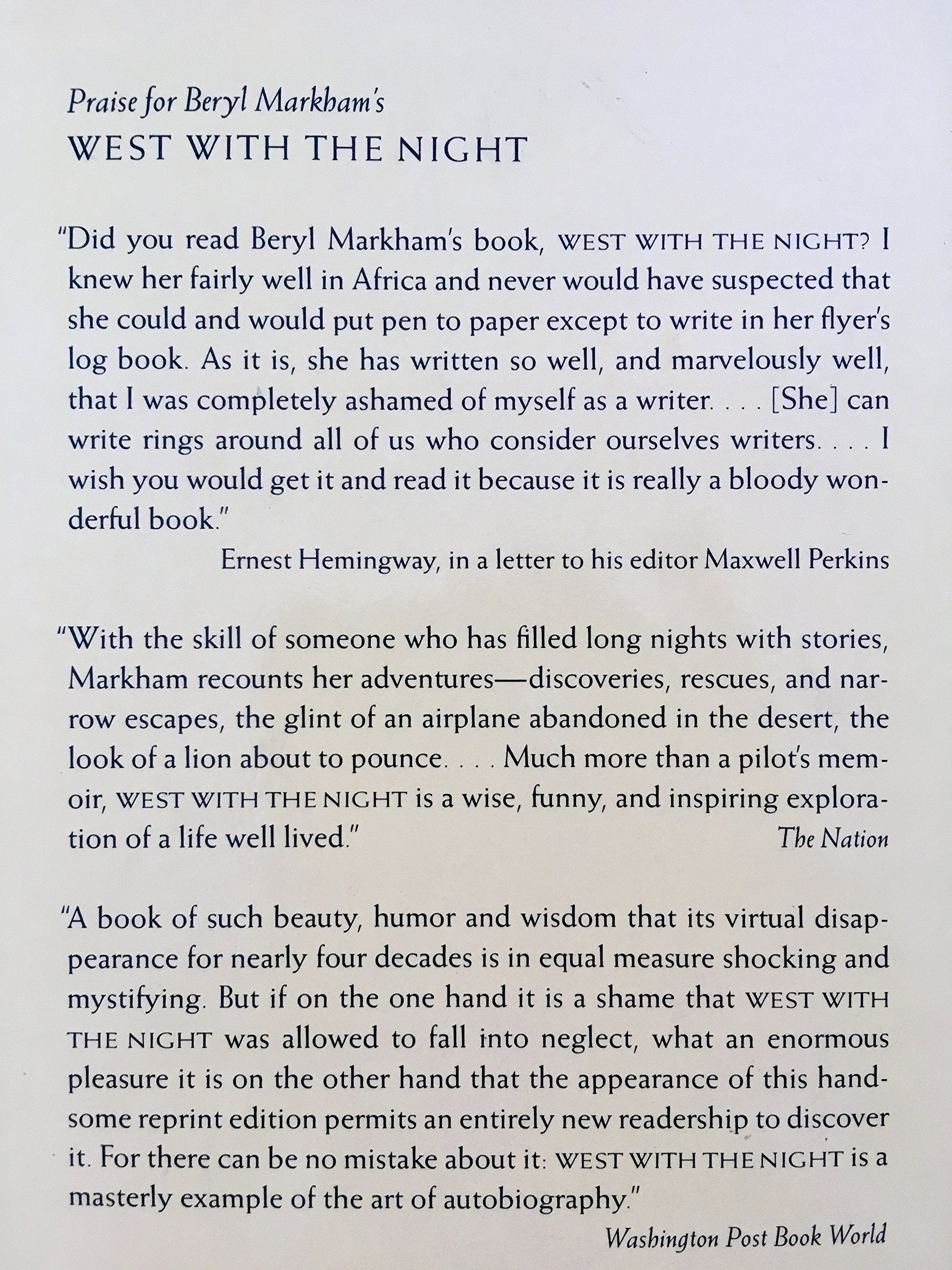 Splendid Outcast: Beryl Markham's African Stories,Used