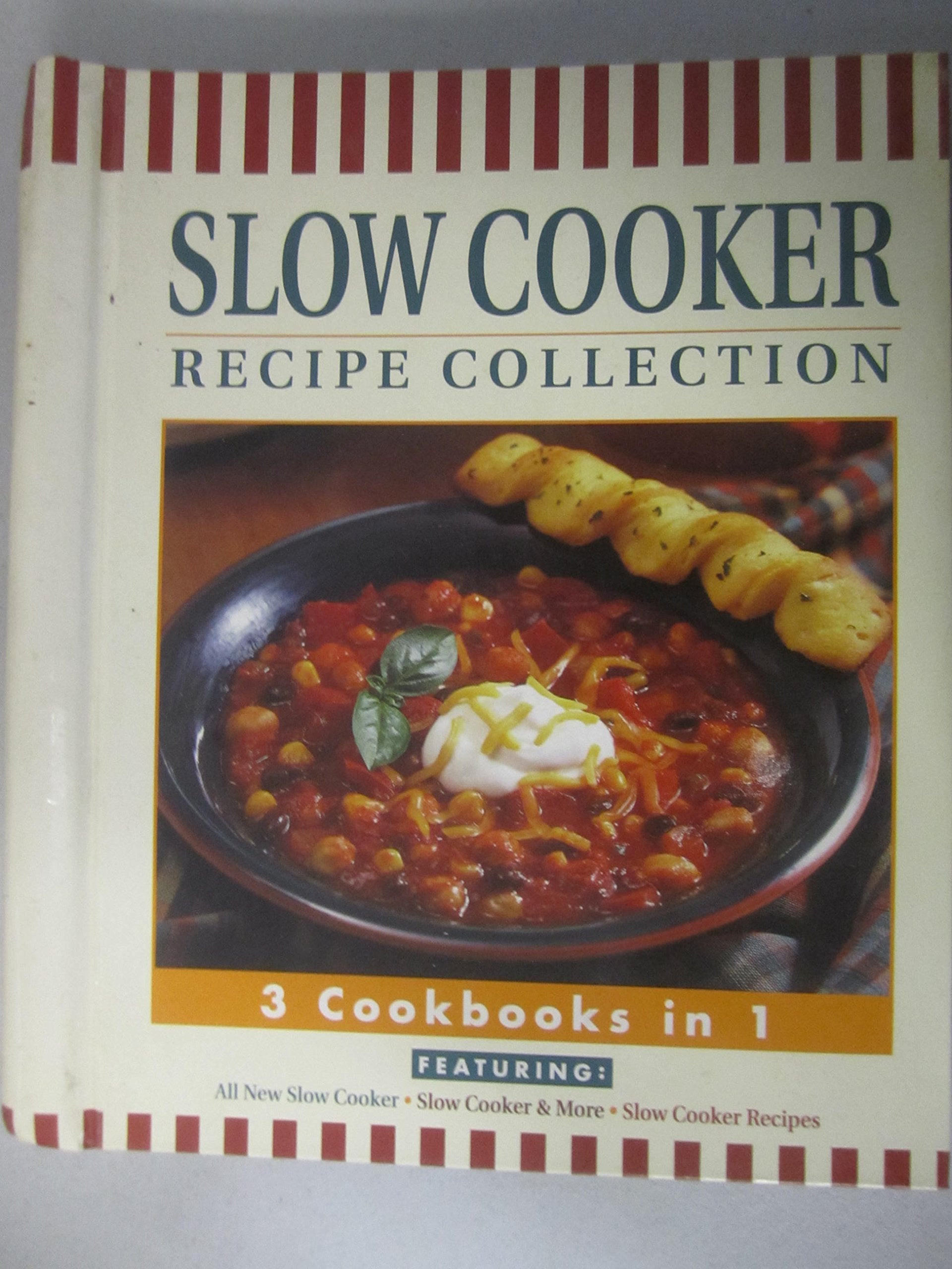 Slow Cooker Recipe Collecton: 3 Cookbooks in 1.,Used