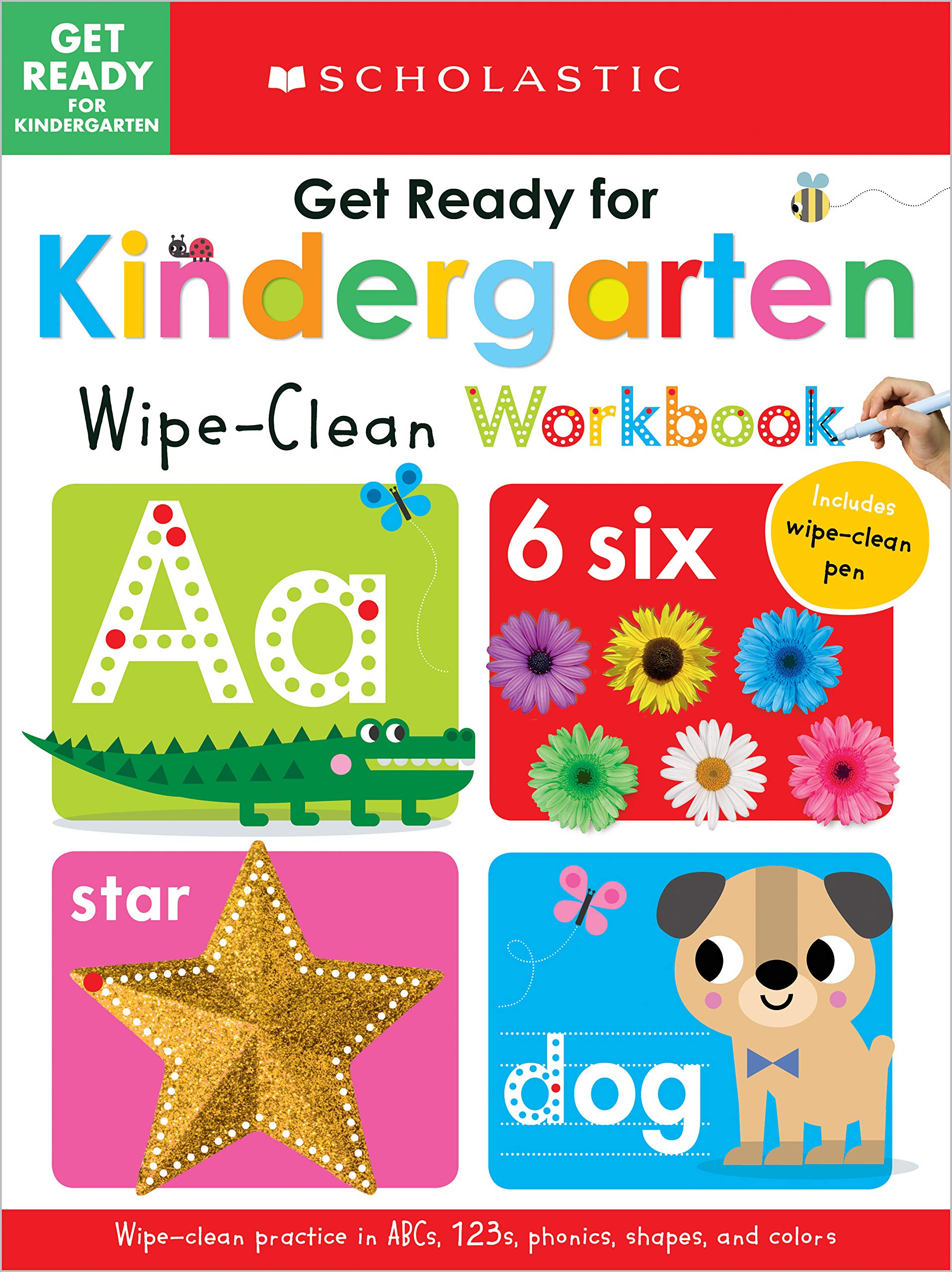 Get Ready for Kindergarten WipeClean Workbook: Scholastic Early Learners (Wipe Clean),Used